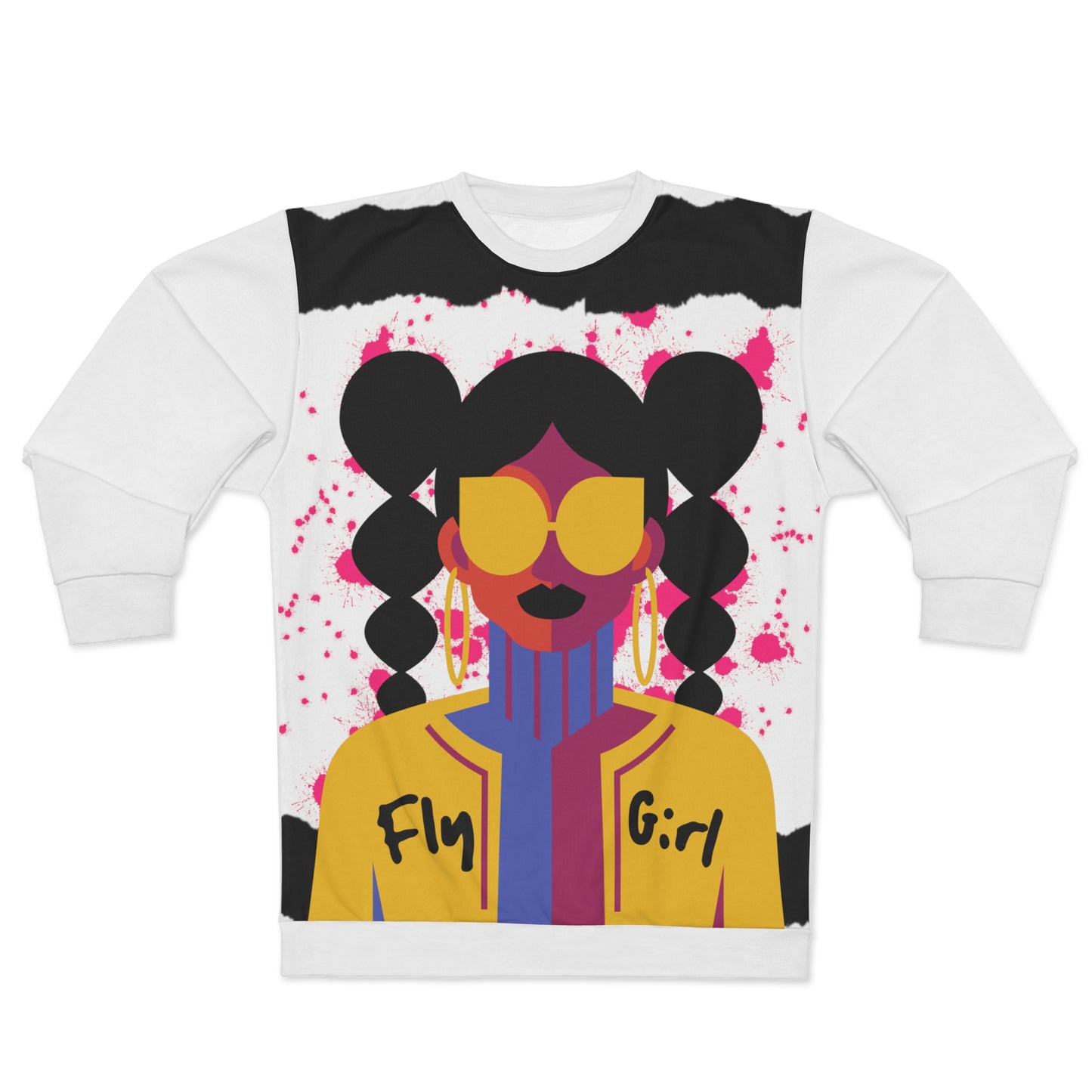 Abstract Fly Girl Unisex Sweatshirt