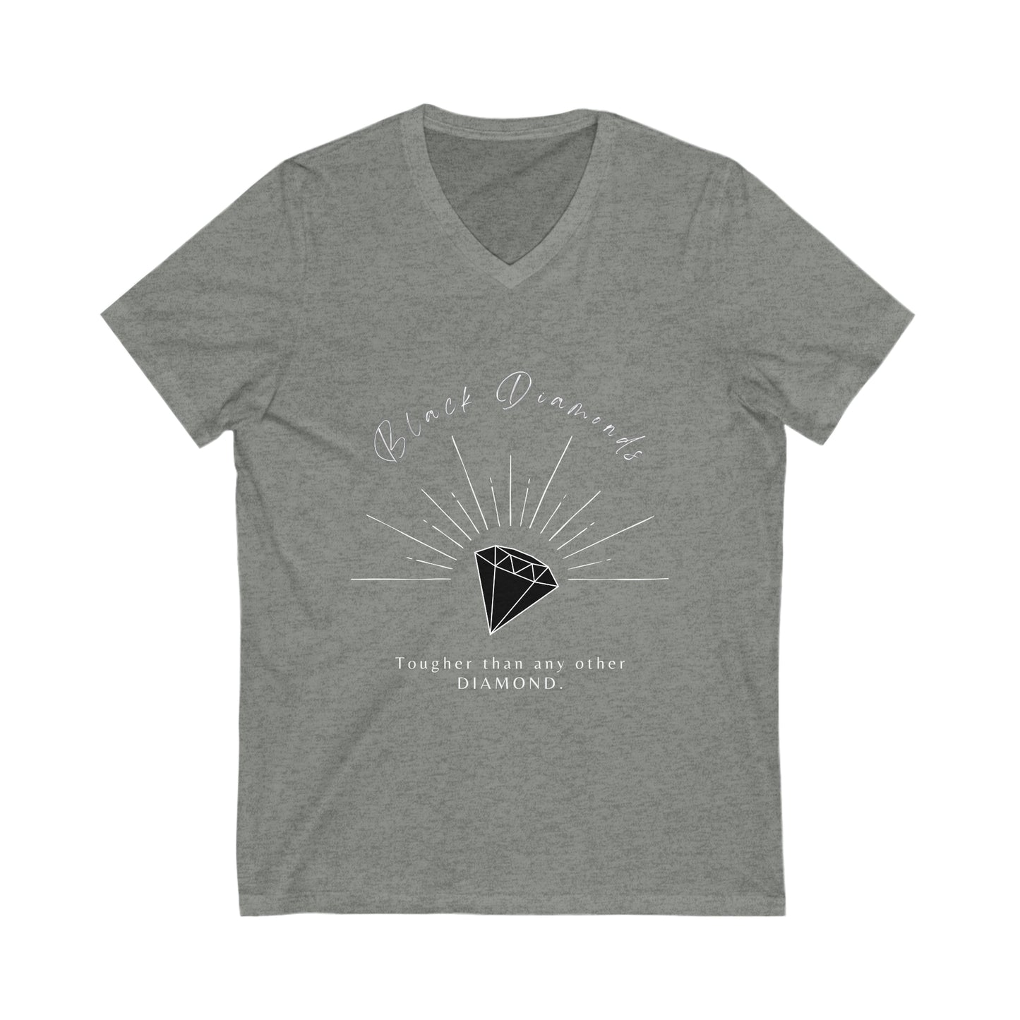 Black Diamonds V-Neck Tee