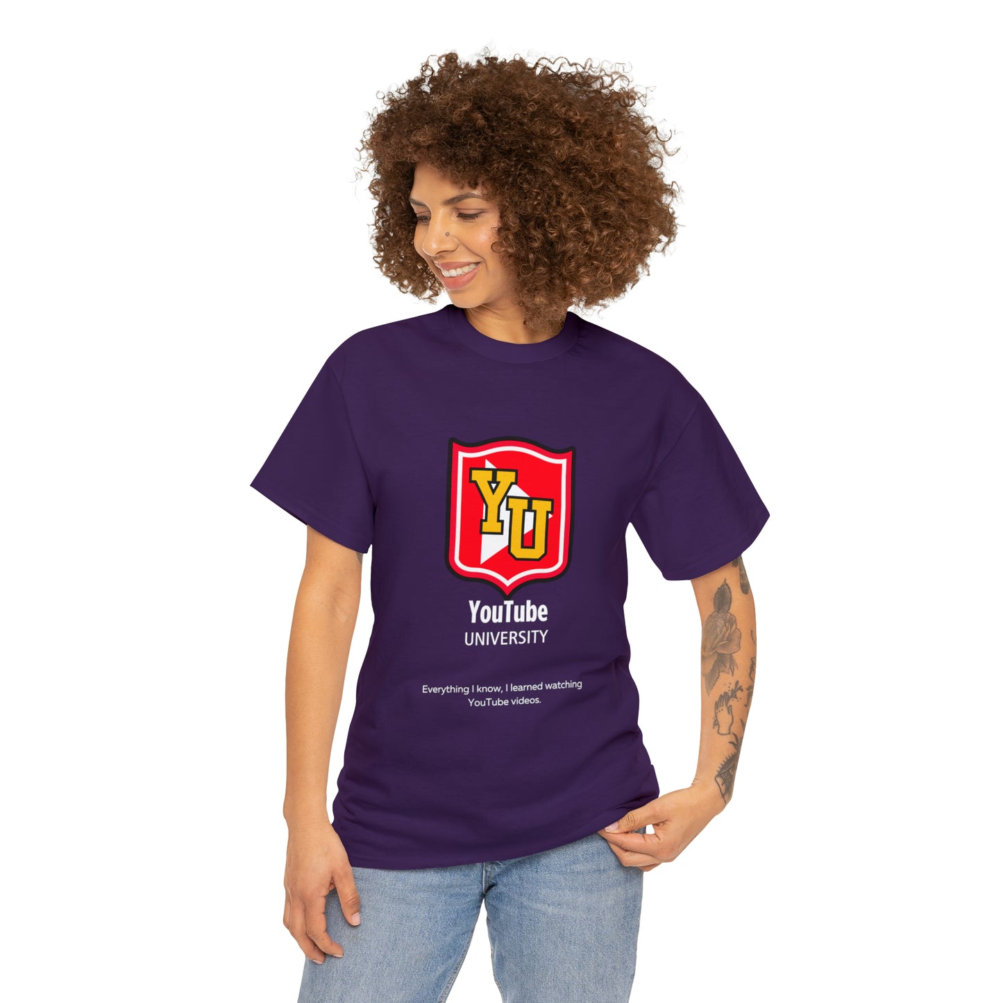 YouTube University Unisex Heavy Cotton Tee