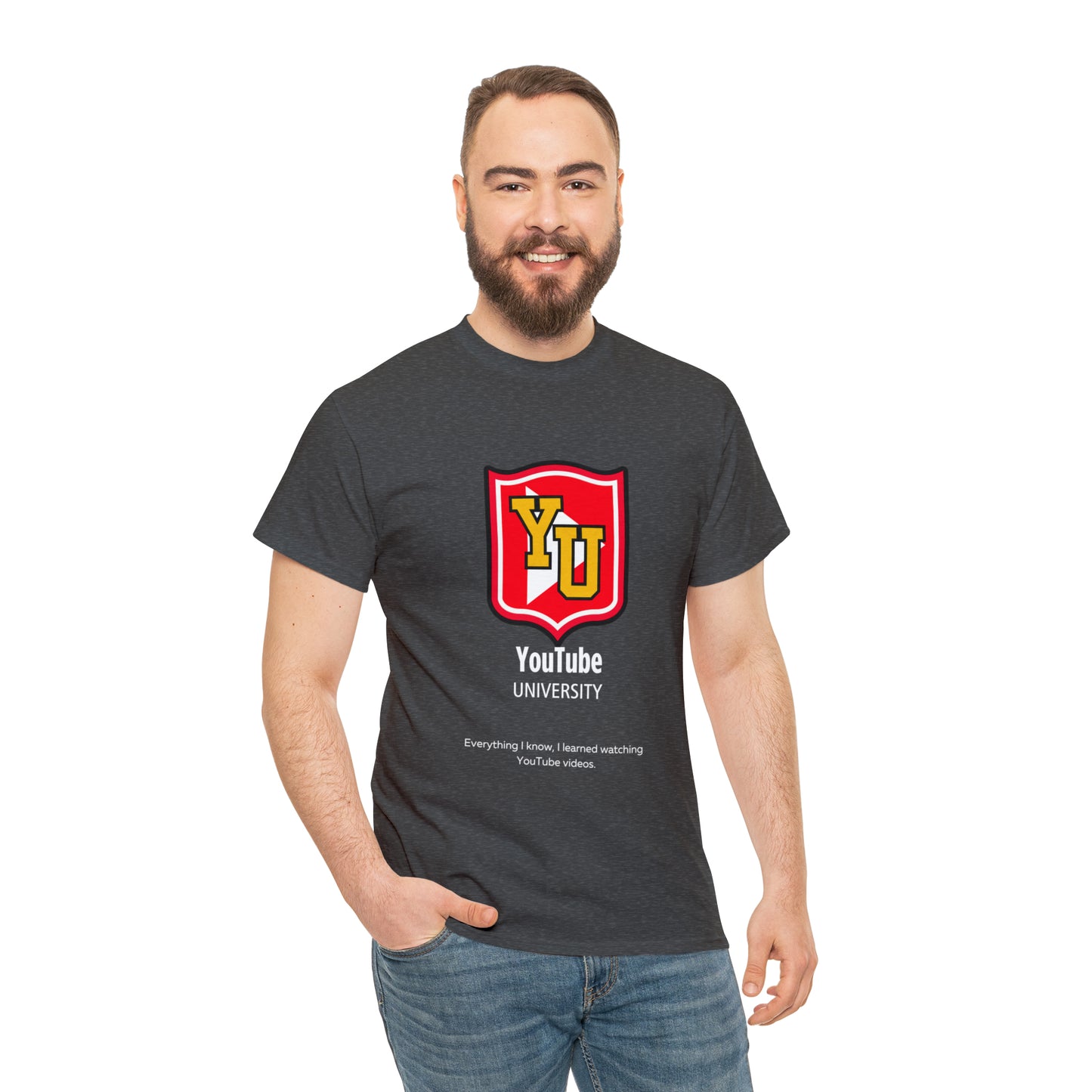 YouTube University Unisex Heavy Cotton Tee