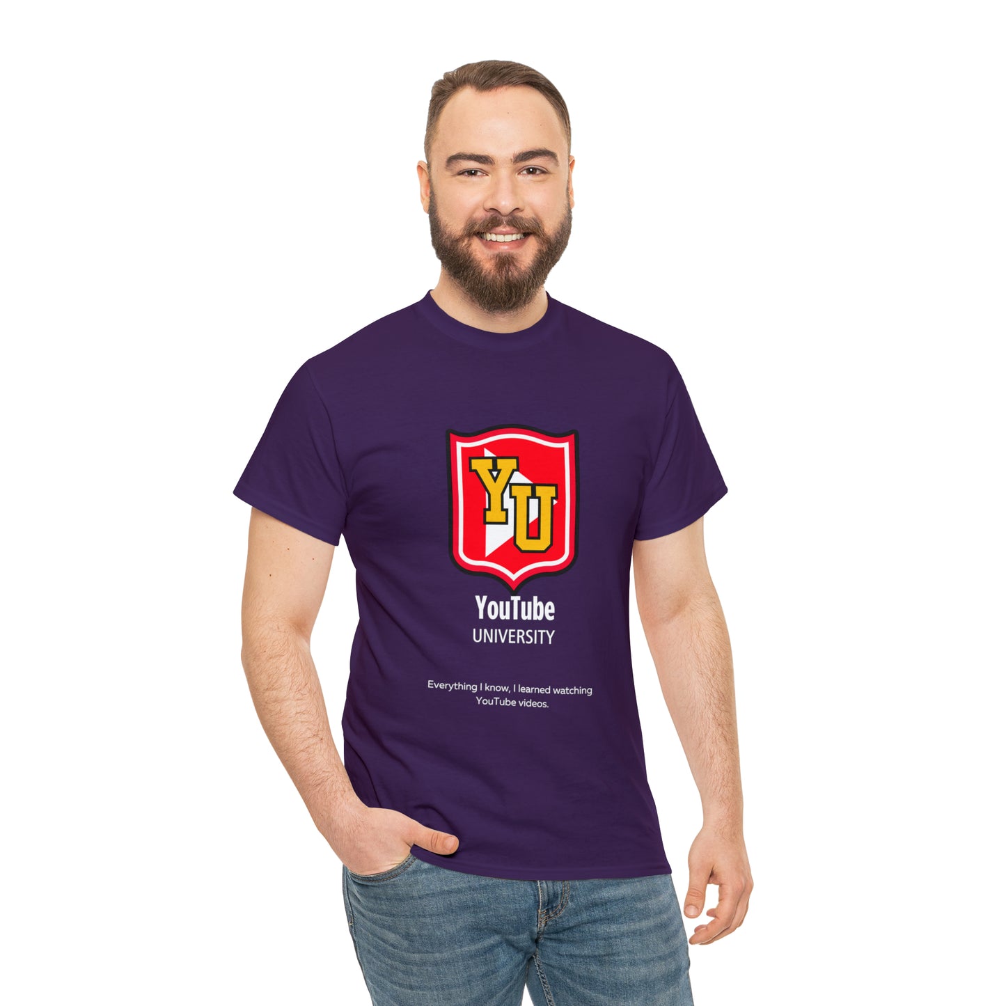 YouTube University Unisex Heavy Cotton Tee