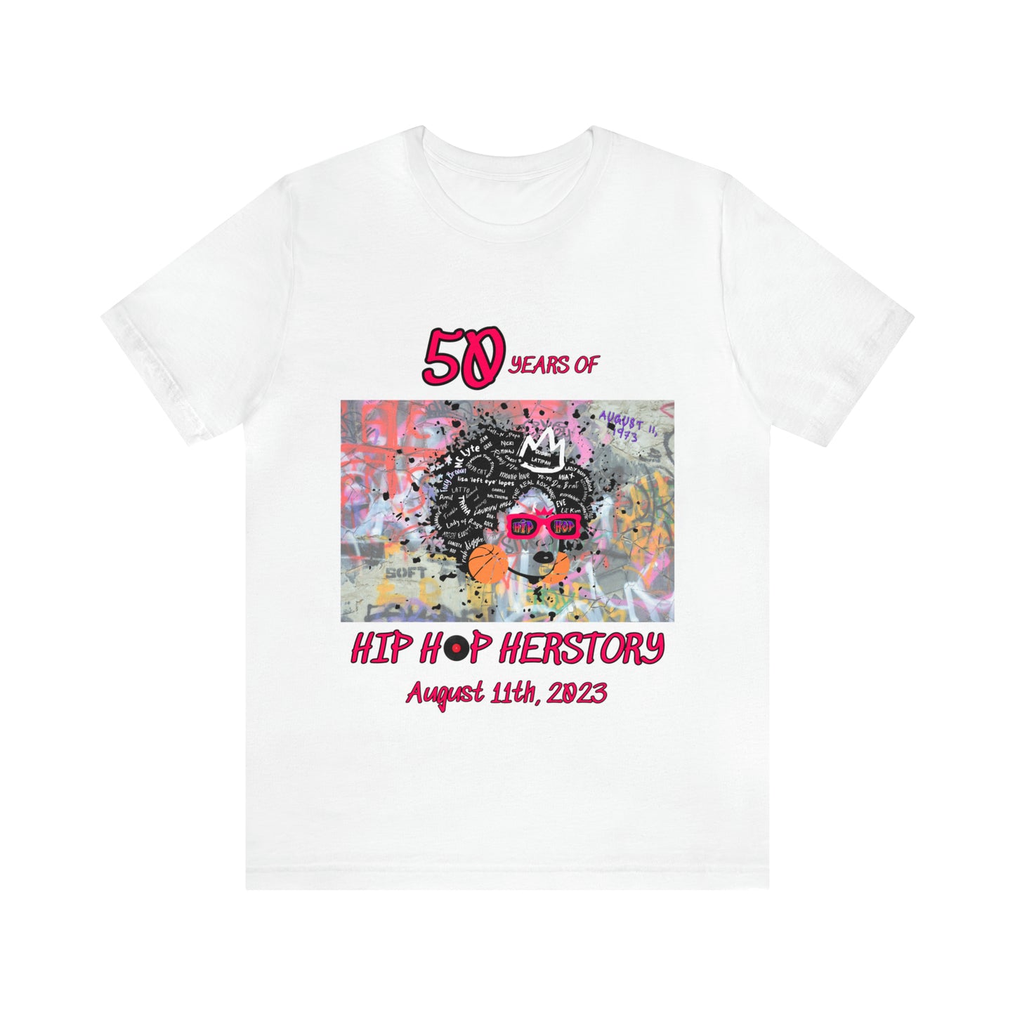 50 Years of Hip Hop Herstory Short Sleeve Tee