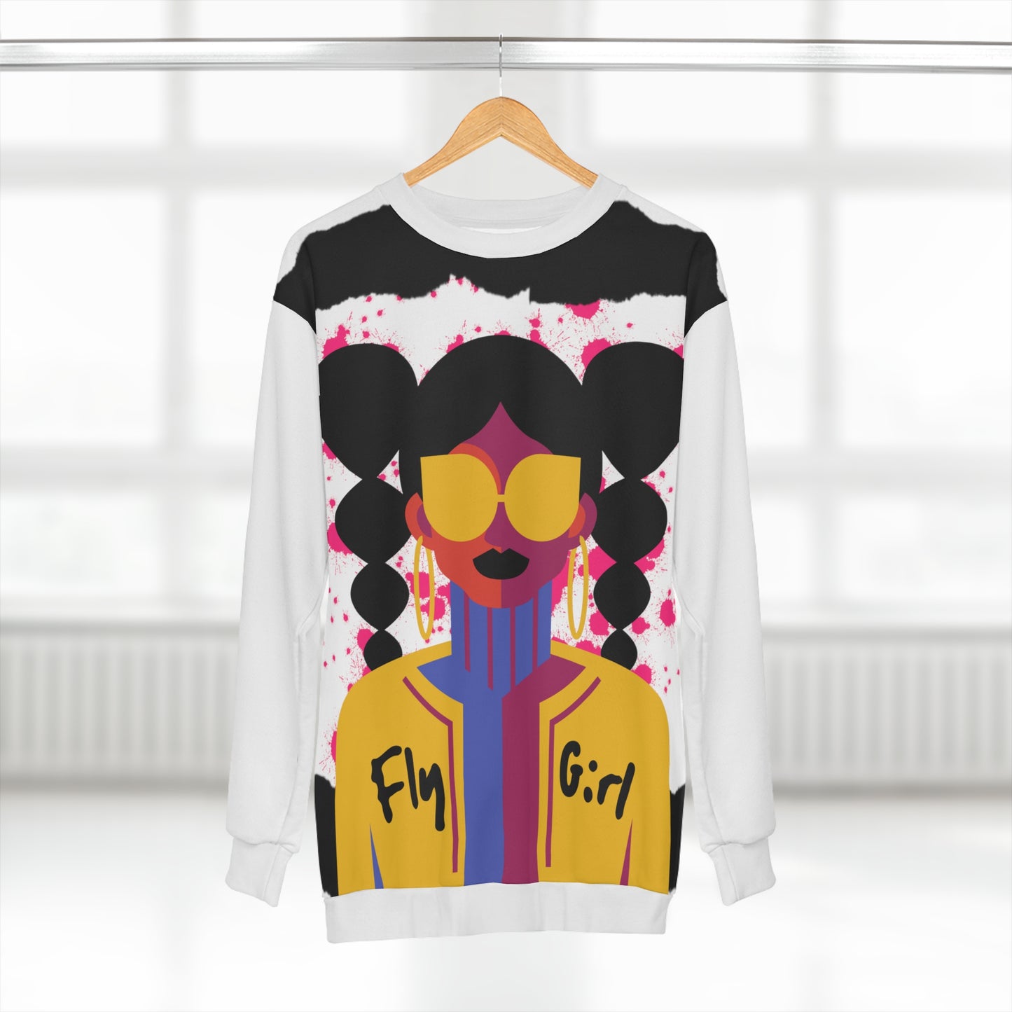 Abstract Fly Girl Unisex Sweatshirt
