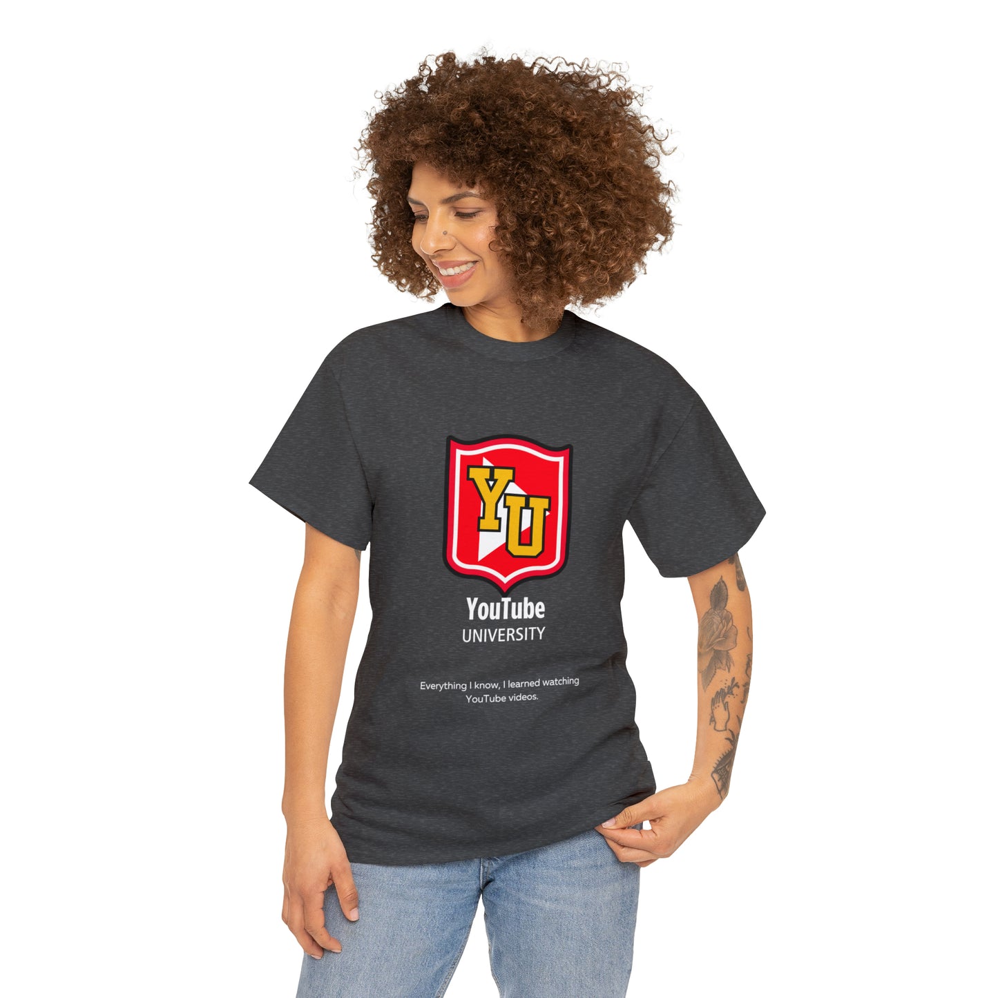 YouTube University Unisex Heavy Cotton Tee