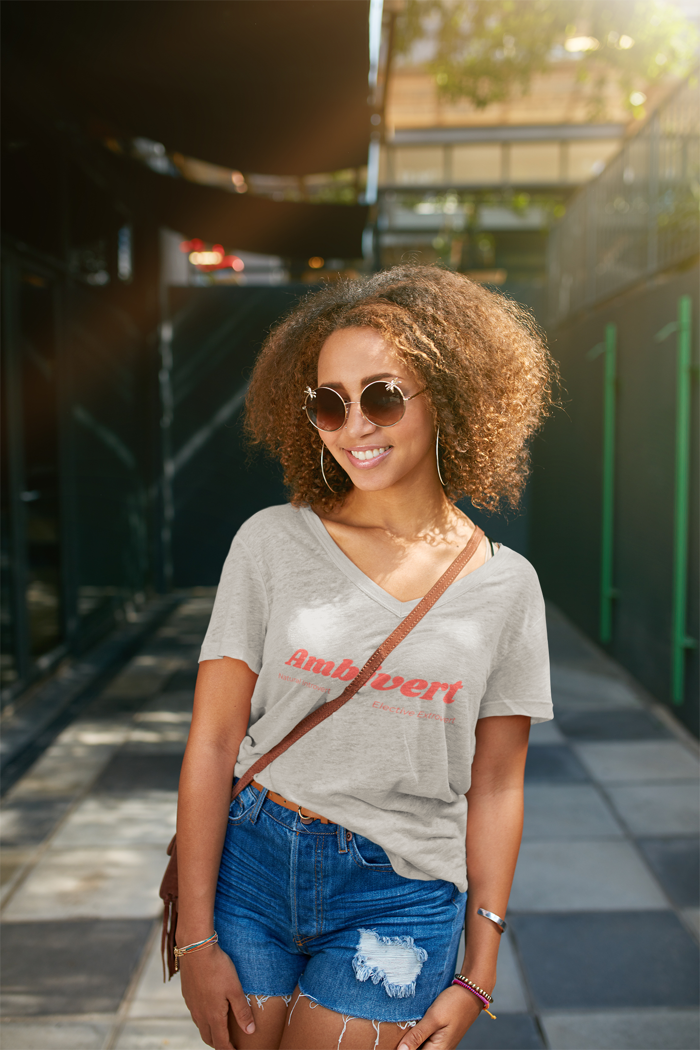 Ambivert V-Neck Tee