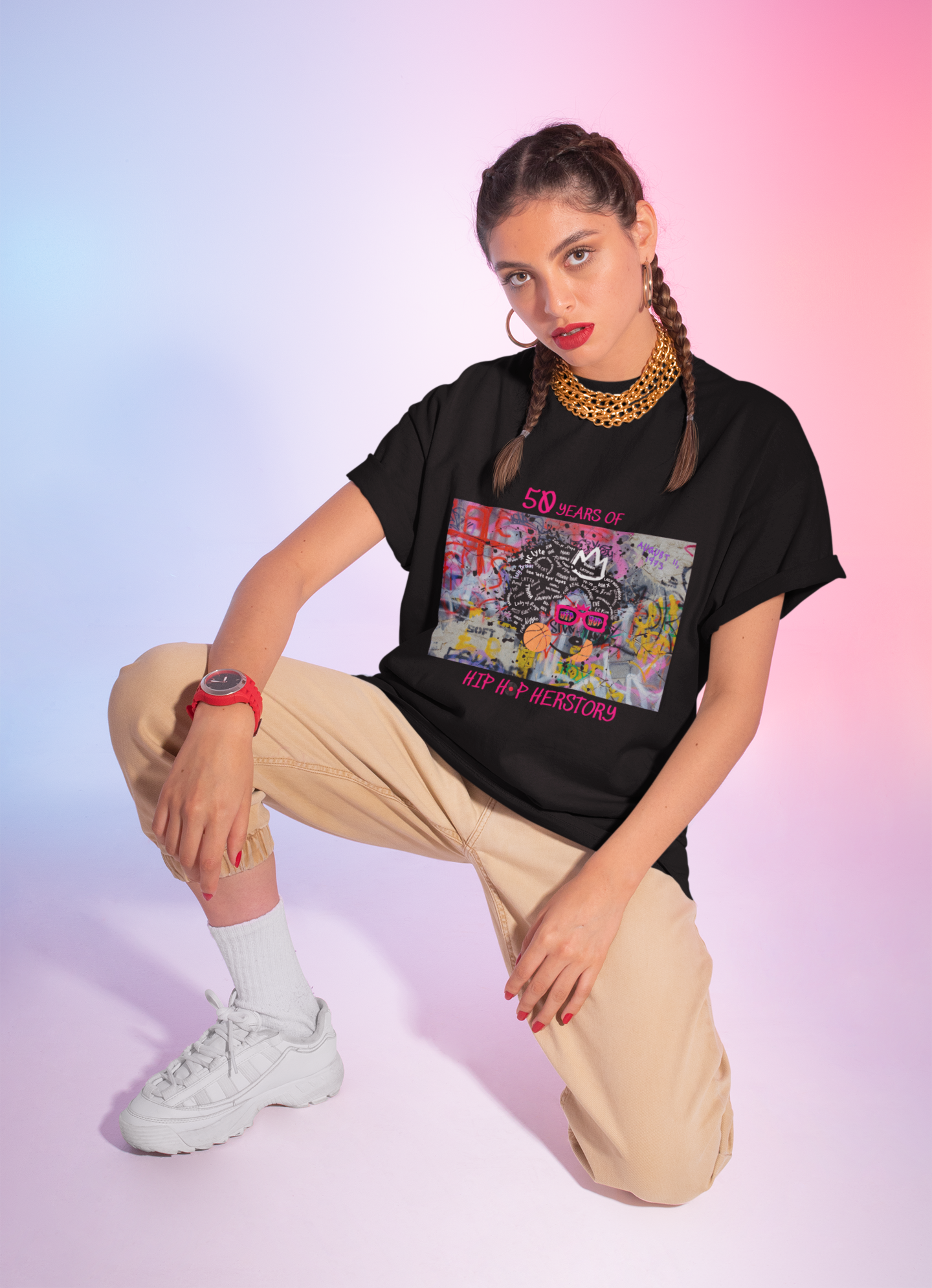 50 Years of Hip Hop Herstory Tee