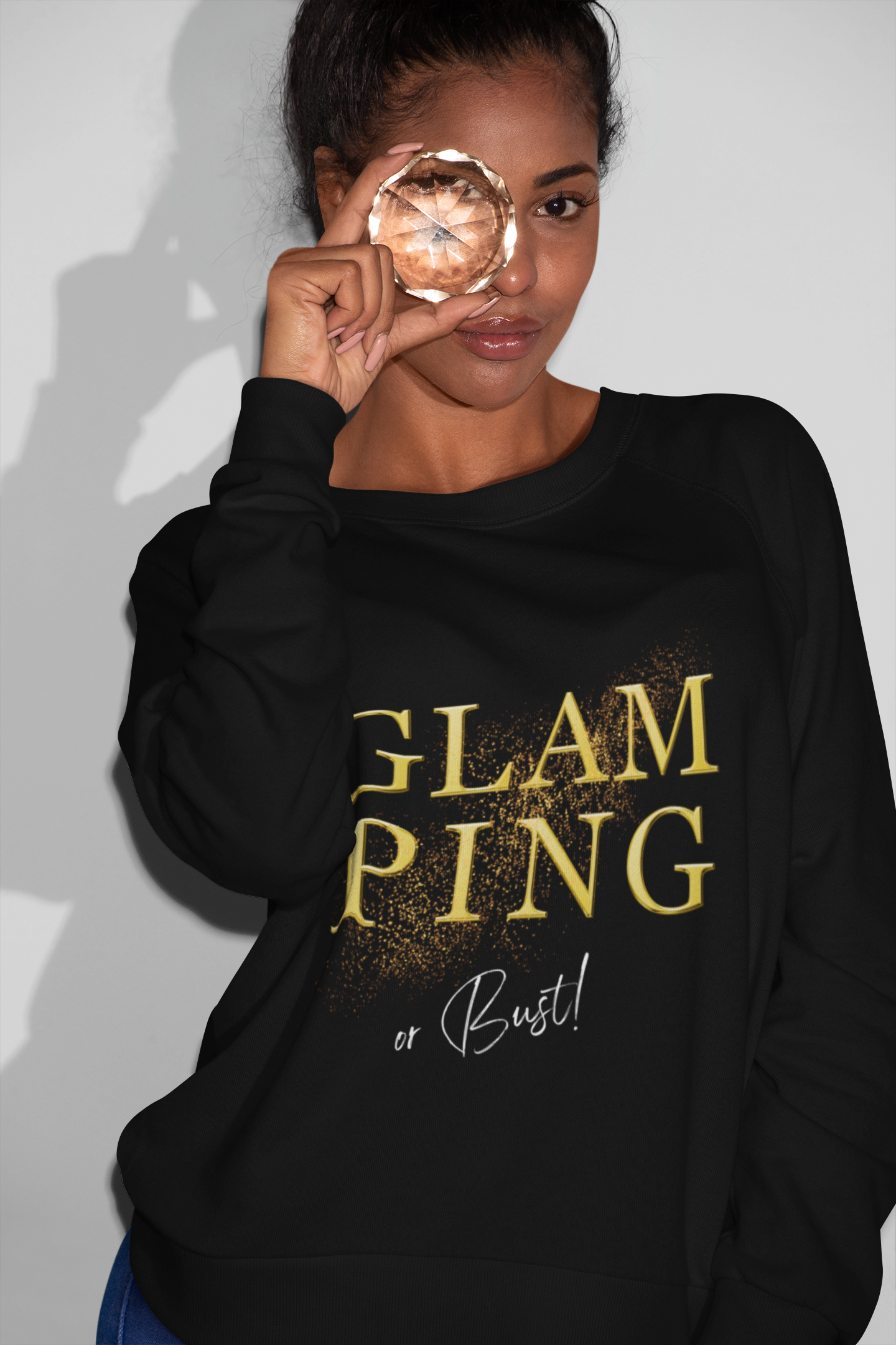 GLAMPING or BUST Unisex Sweatshirt