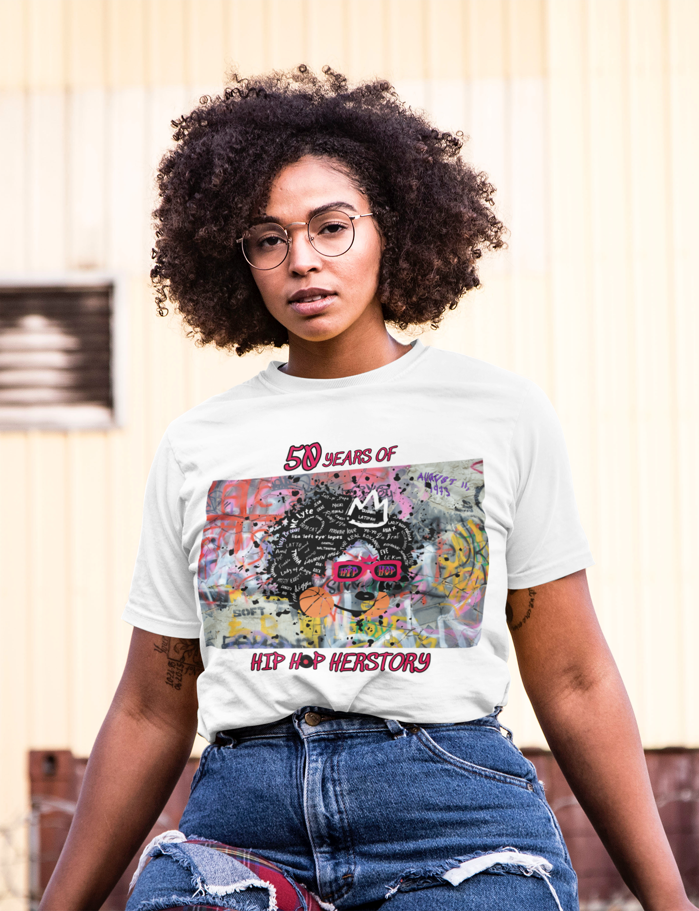 50 Years of Hip Hop Herstory Tee