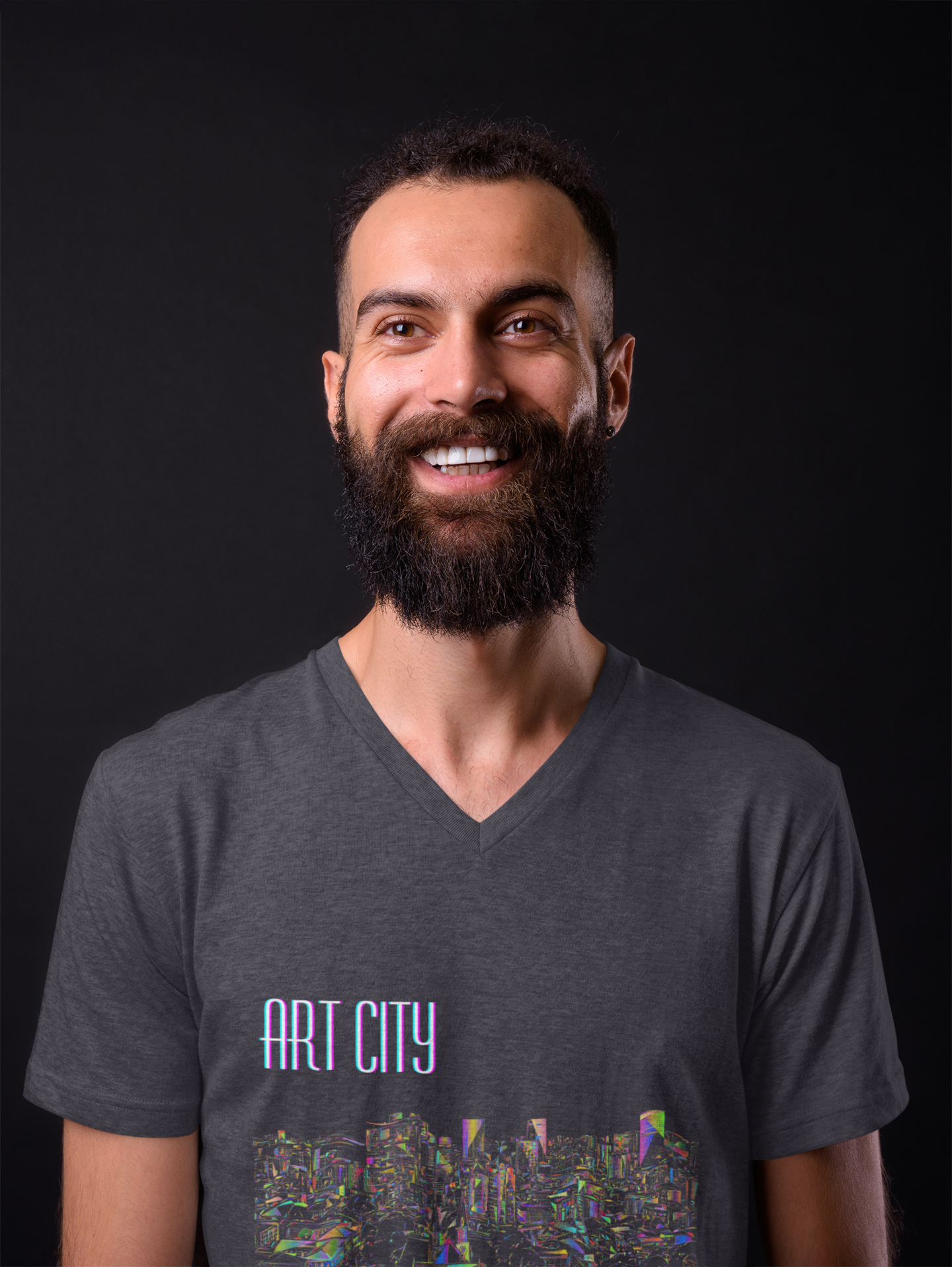 Art City V-Neck Tee