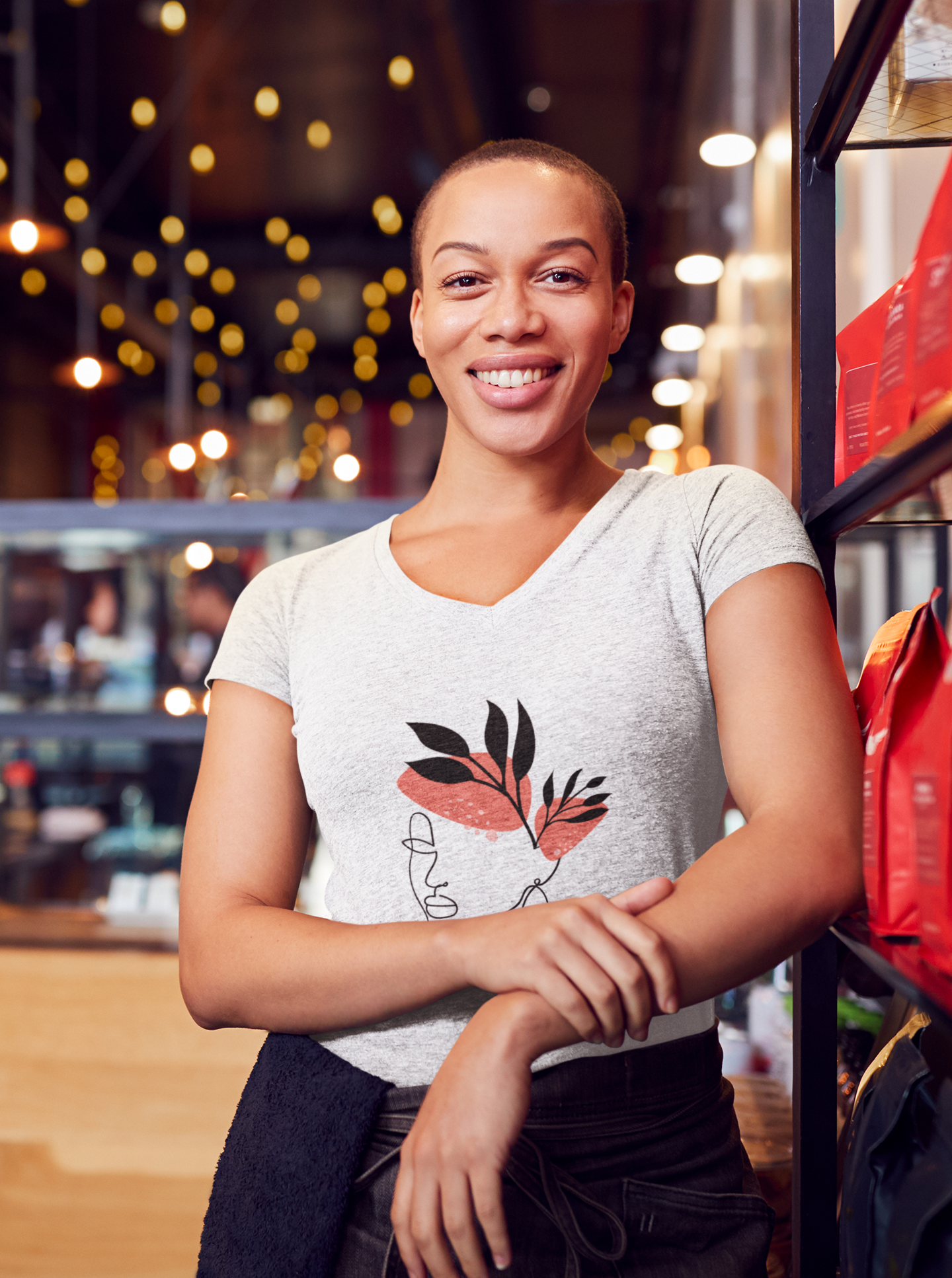 Turn Heads Unisex V-Neck Tee