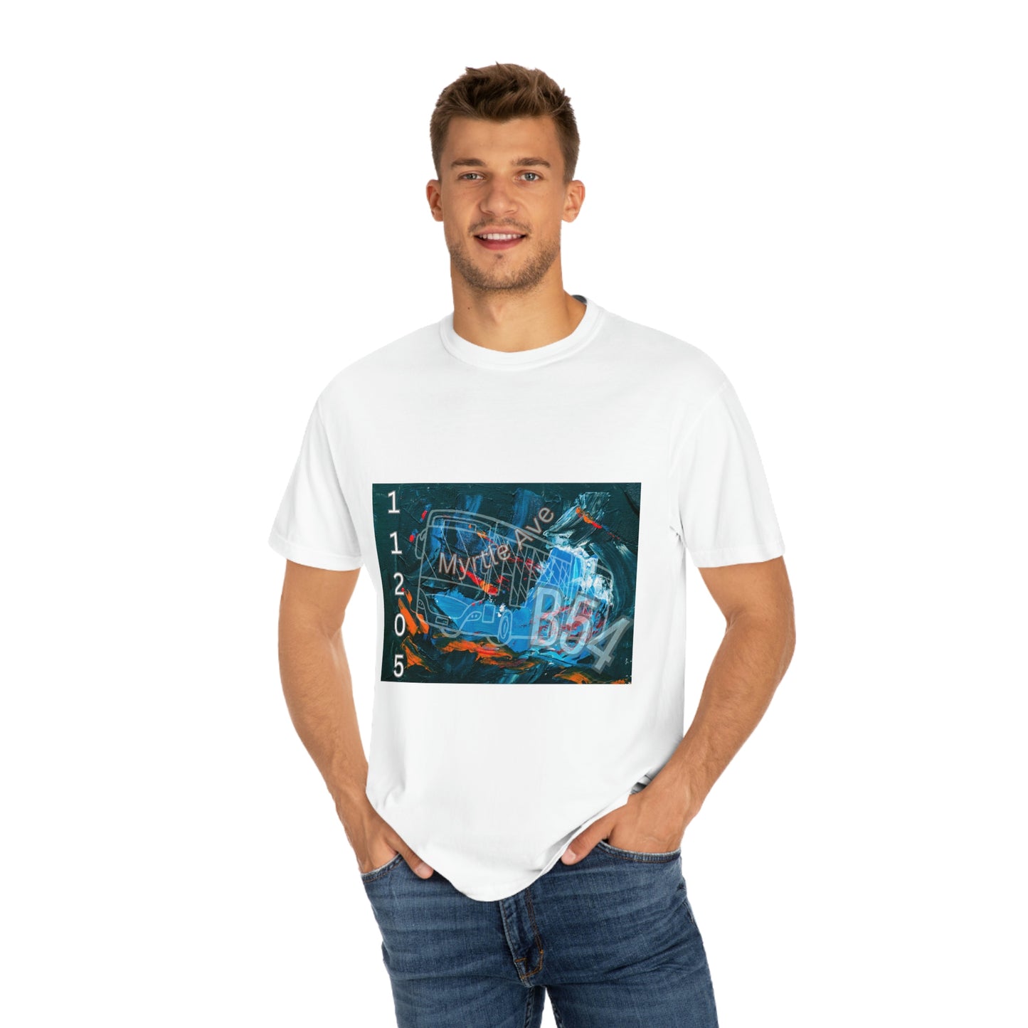 zip code 11205 B54 Unisex Garment-Dyed T-shirt