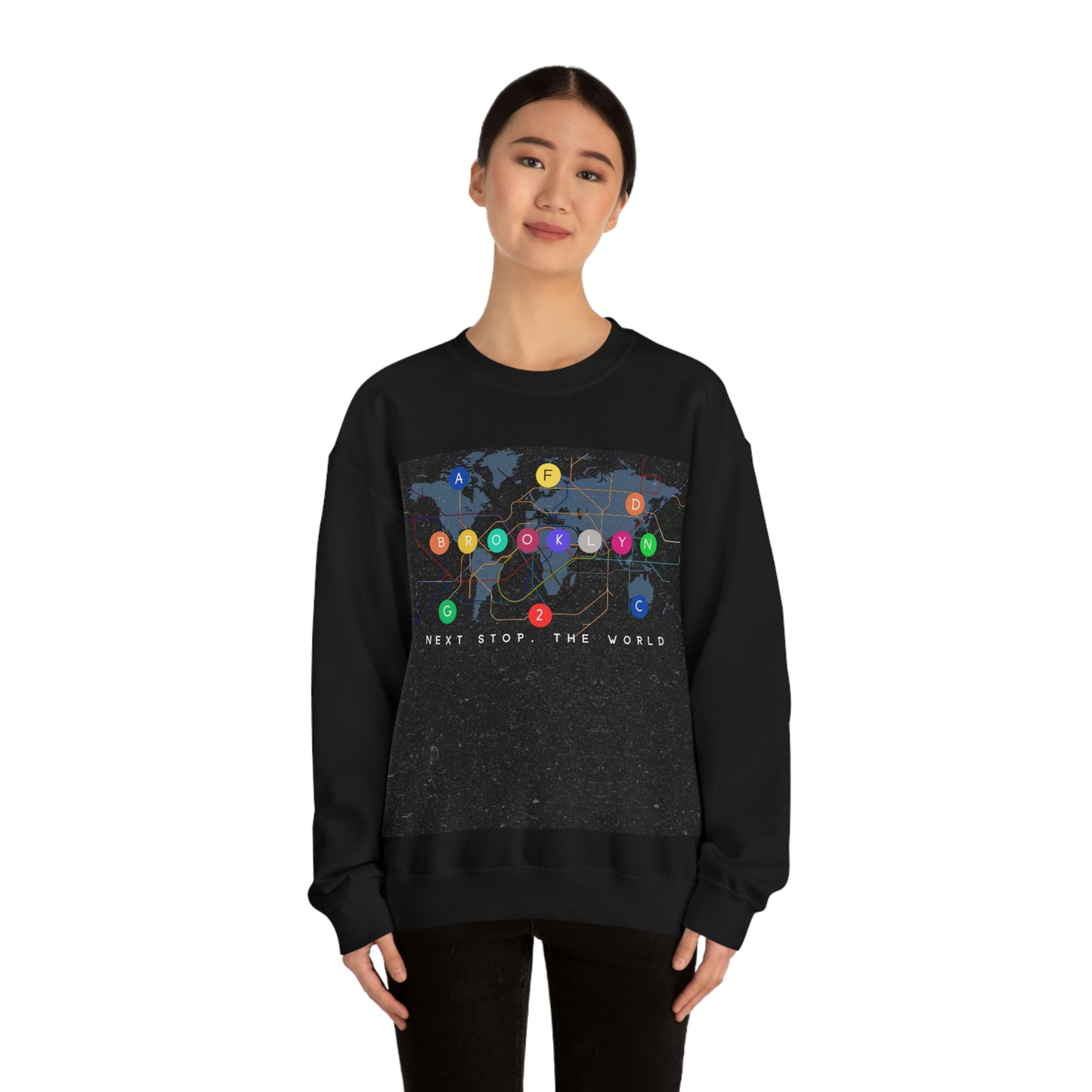 Next Stop, The World Unisex Heavy Blend™ Crewneck Sweatshirt