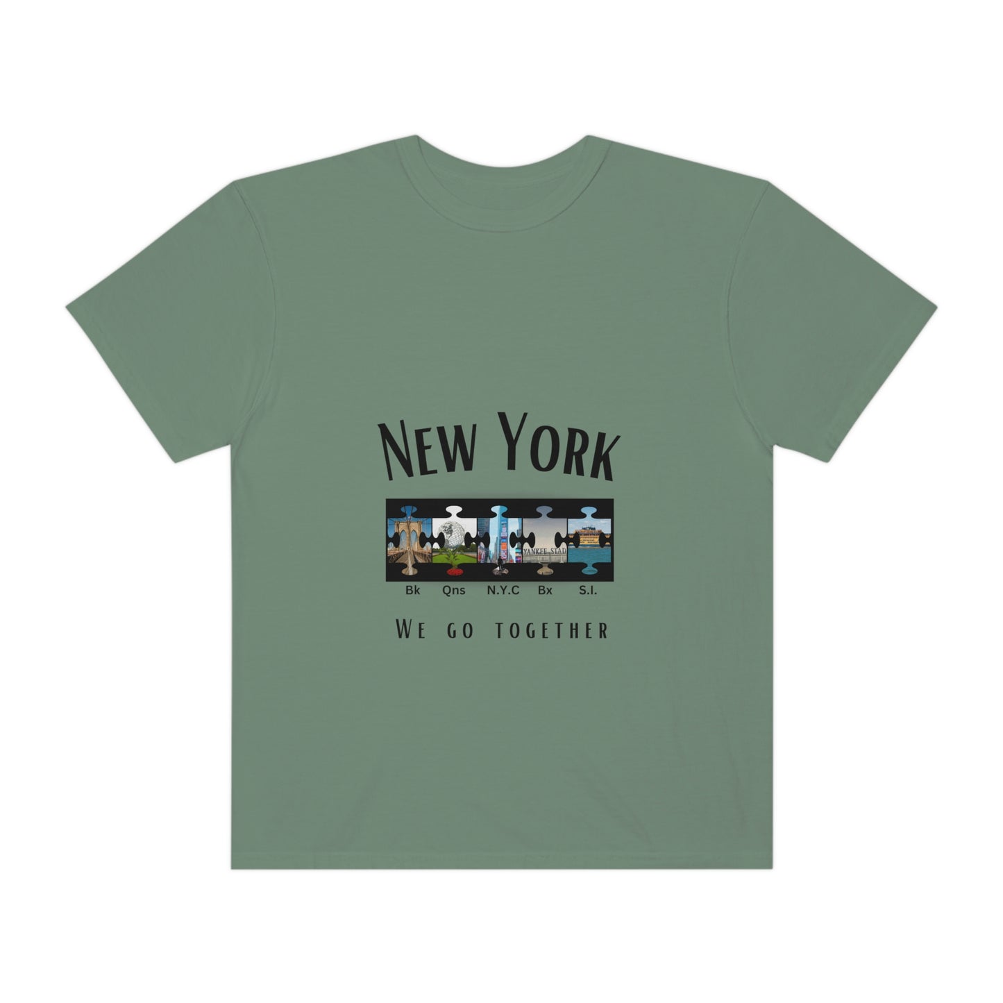 New York We Go Together Unisex Garment-Dyed T-shirt