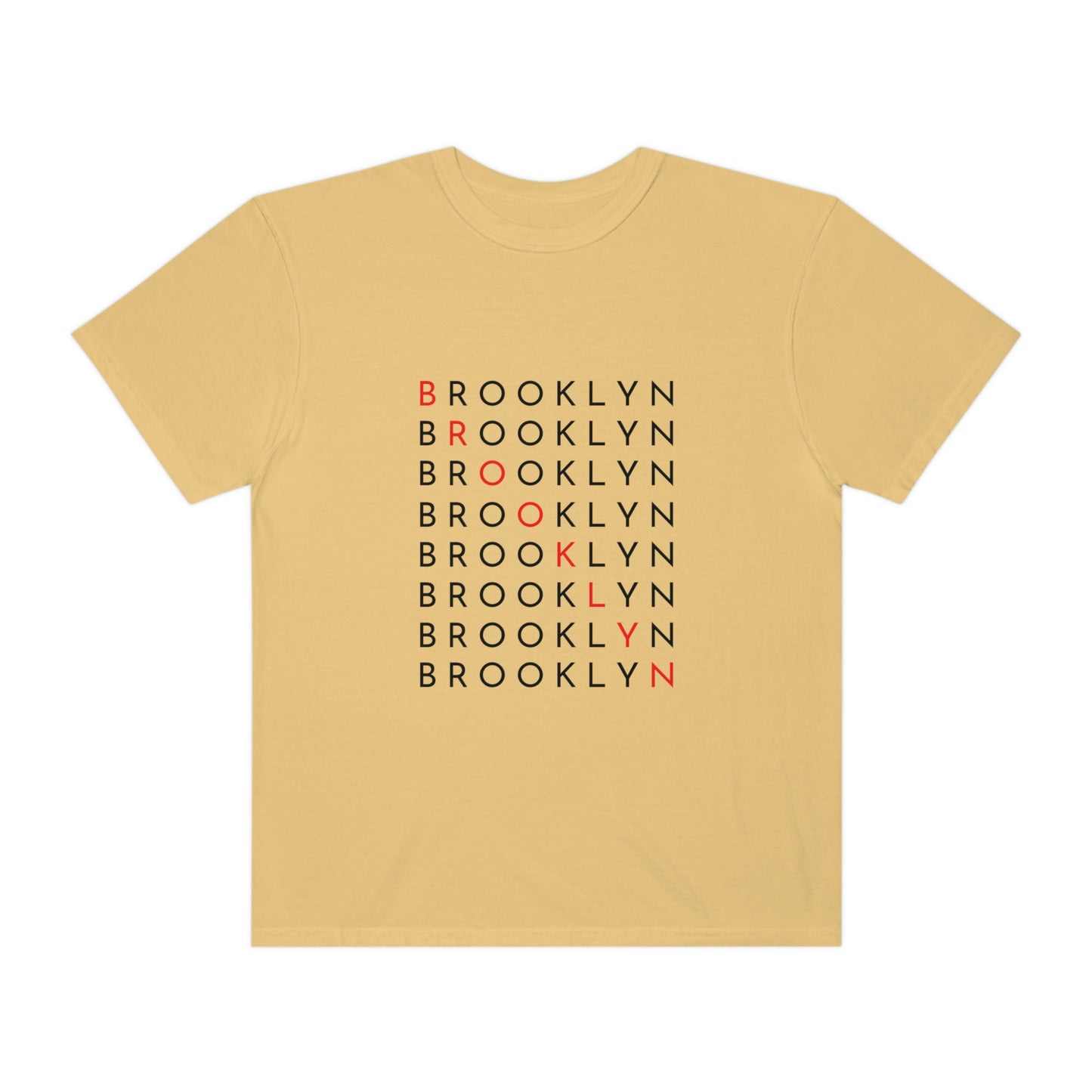 Brooklyn Symmetrical Unisex Garment-Dyed T-shirt