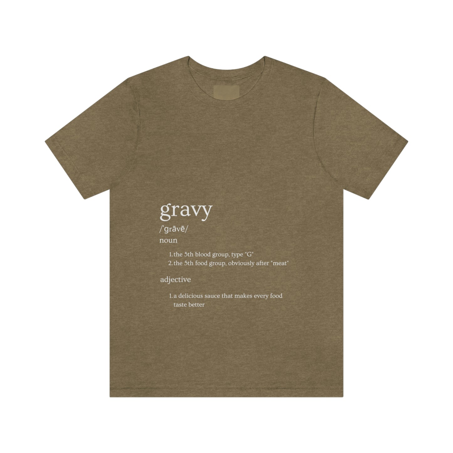 Gravy Unisex Jersey Short Sleeve Tee