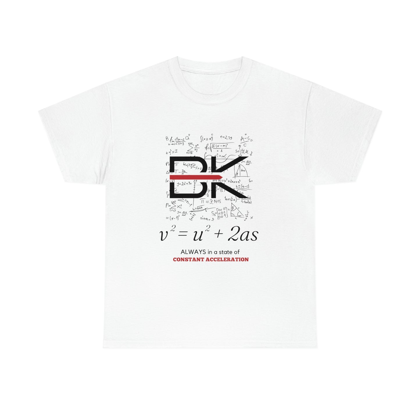 The Equation Constant Acceleration Lte Unisex Heavy Cotton Tee
