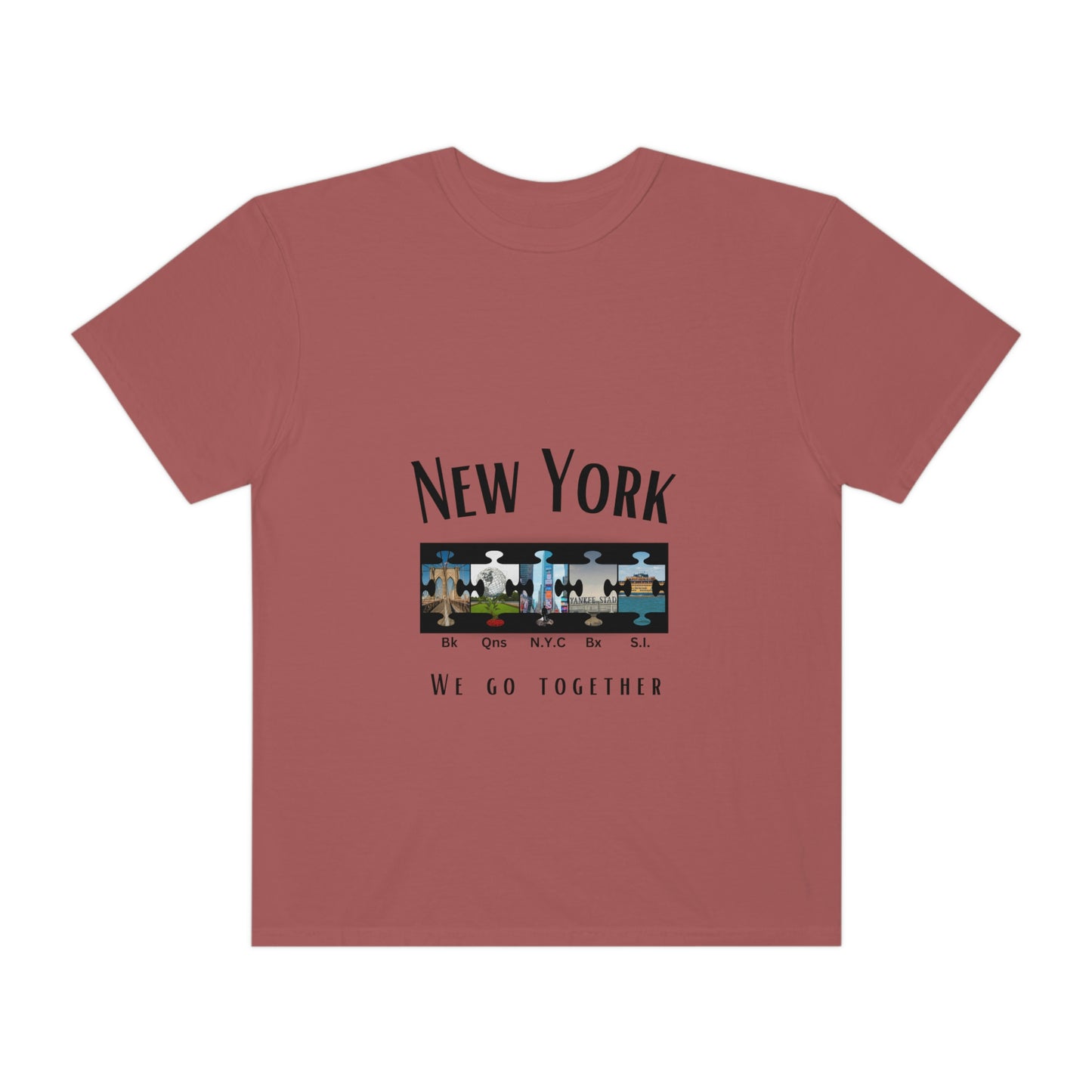New York We Go Together Unisex Garment-Dyed T-shirt