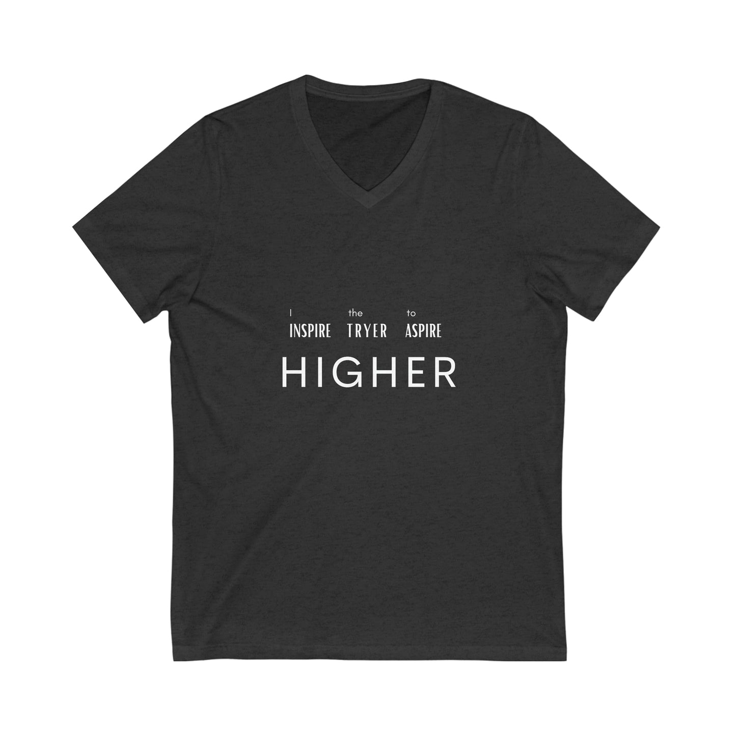 Inspire Higher Unisex Jersey Short Sleeve V-Neck Tee