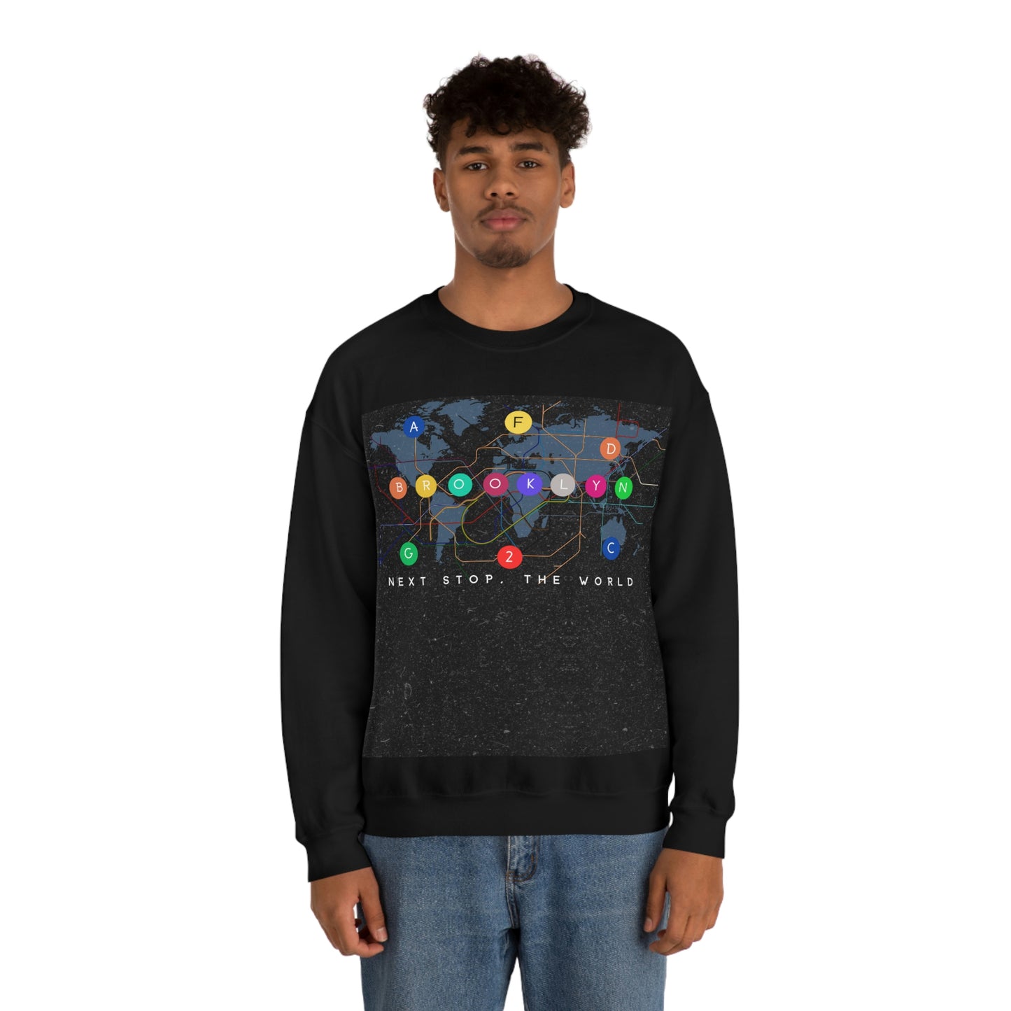 Next Stop, The World Unisex Heavy Blend™ Crewneck Sweatshirt