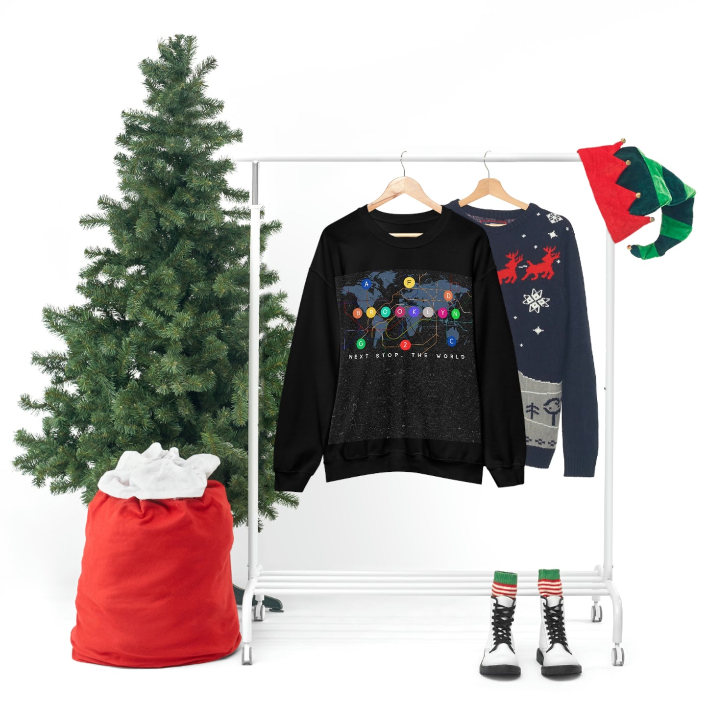 Next Stop, The World Unisex Heavy Blend™ Crewneck Sweatshirt