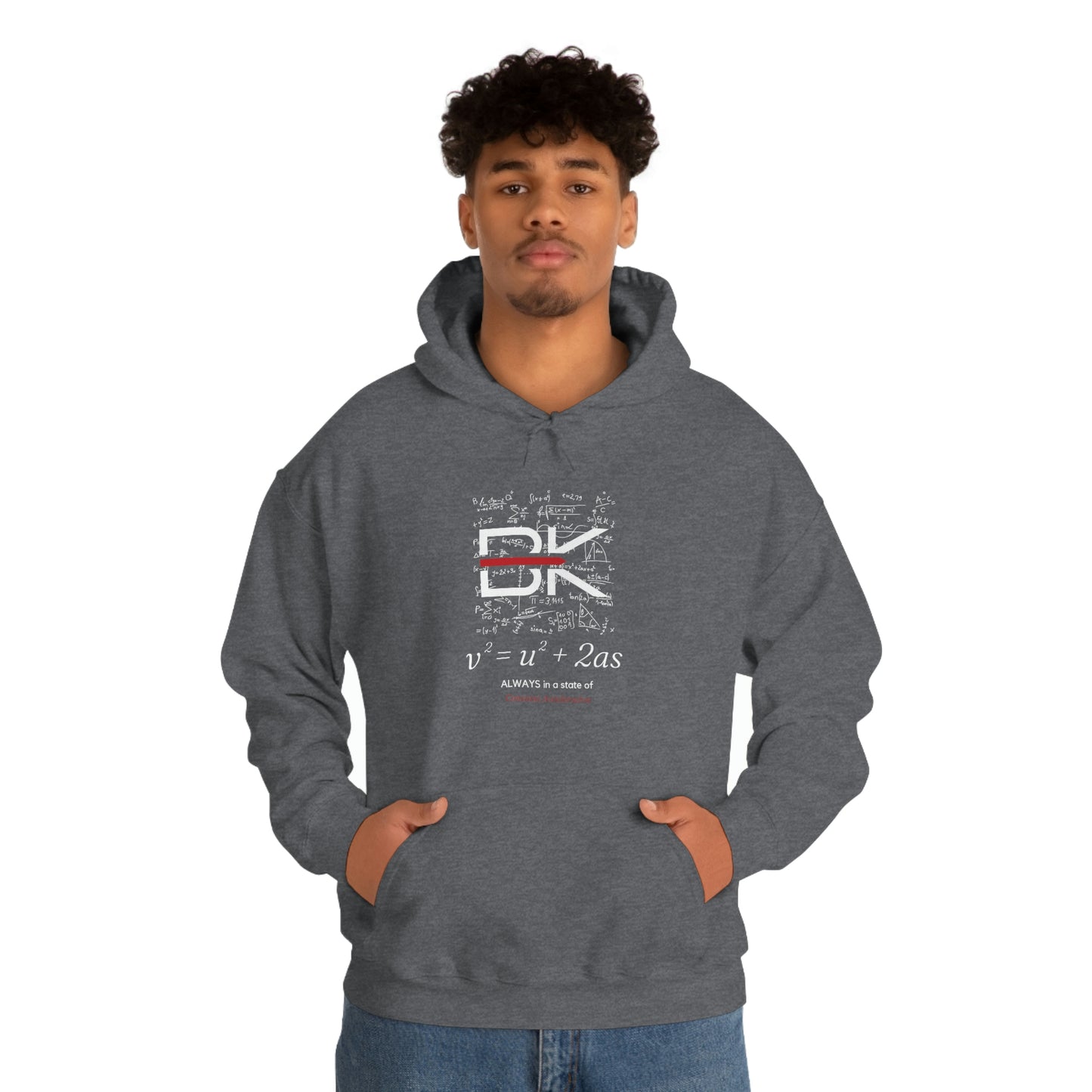 The Equation Constant Acceleration Dk Unisex Heavy Blend™ Hooded Sweatshirt