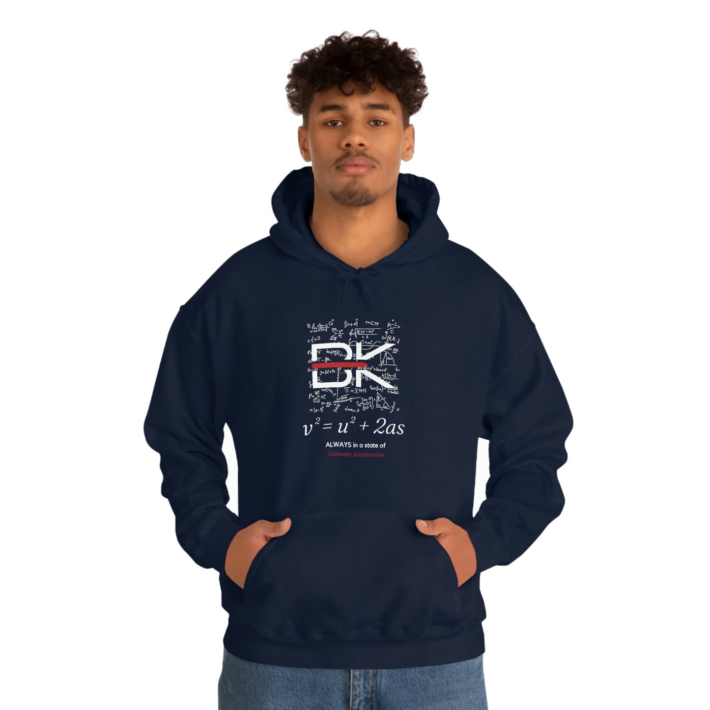 The Equation Constant Acceleration Dk Unisex Heavy Blend™ Hooded Sweatshirt