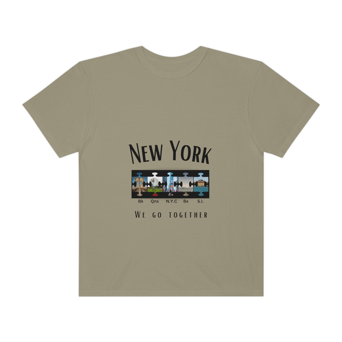 New York We Go Together Unisex Garment-Dyed T-shirt