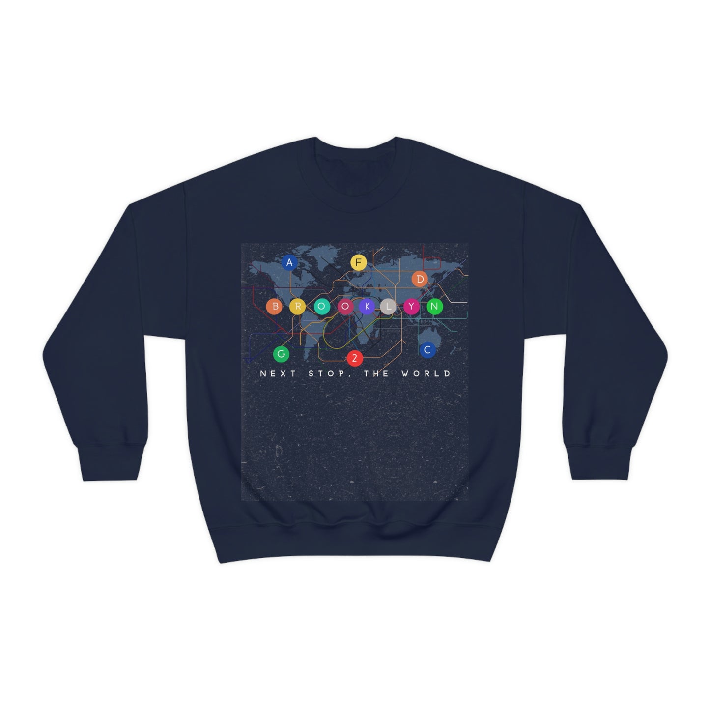 Next Stop, The World Unisex Heavy Blend™ Crewneck Sweatshirt
