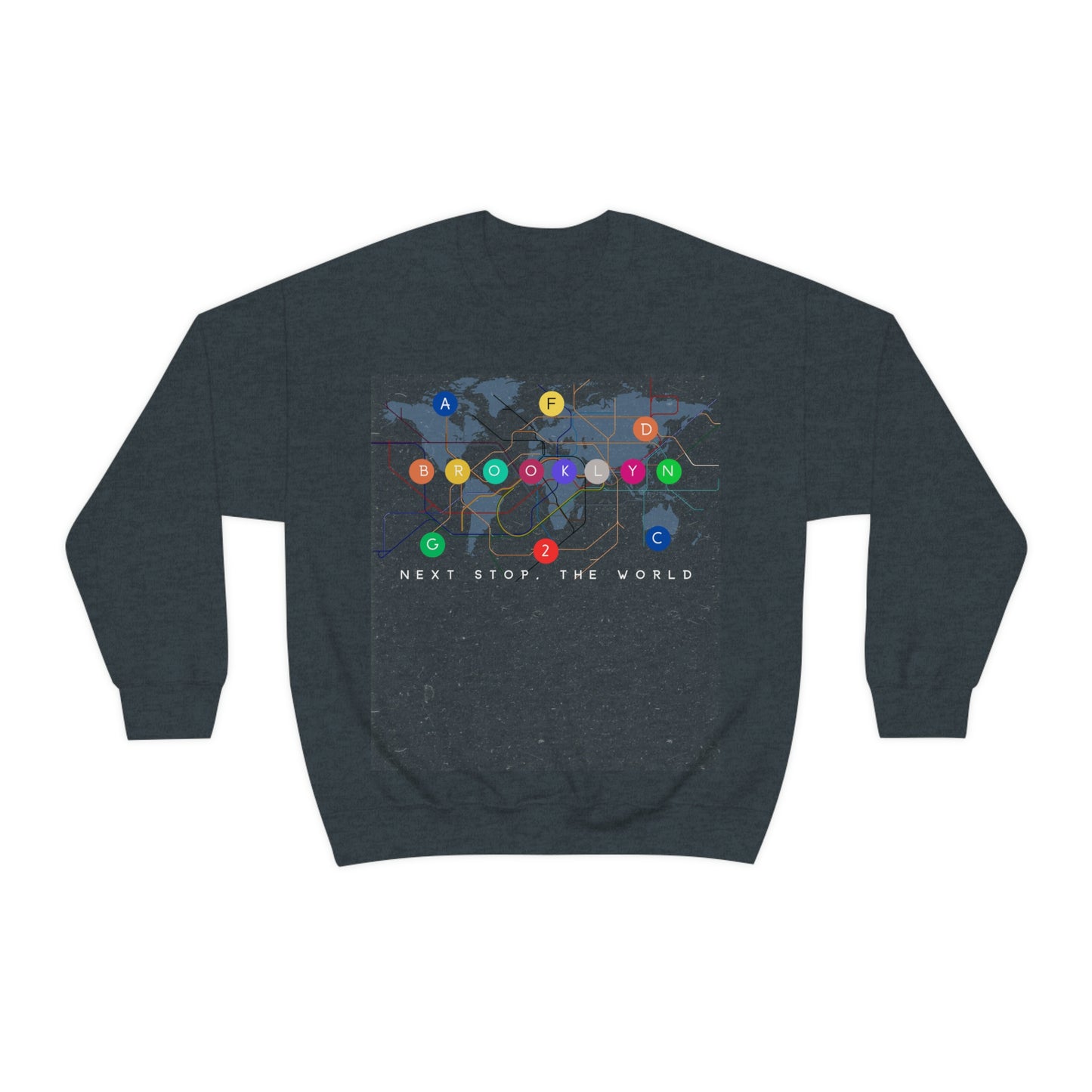 Next Stop, The World Unisex Heavy Blend™ Crewneck Sweatshirt