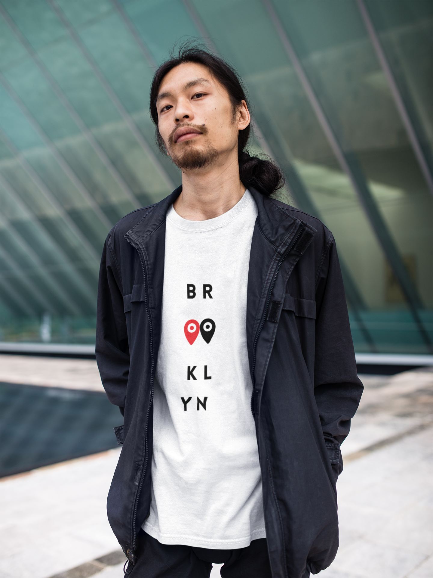 Navigation Pin Blk & Red Tee