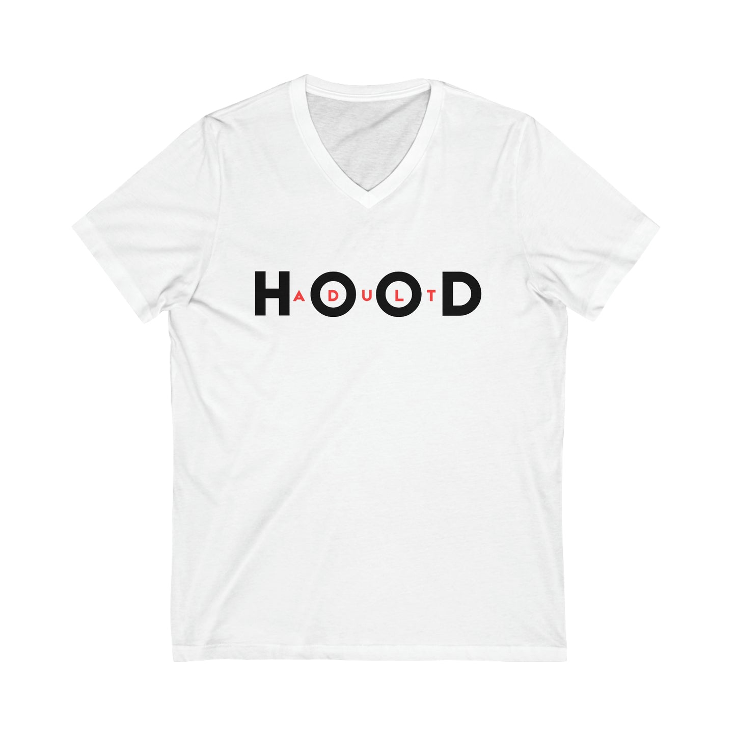 Adult HOOD V-Neck Tee