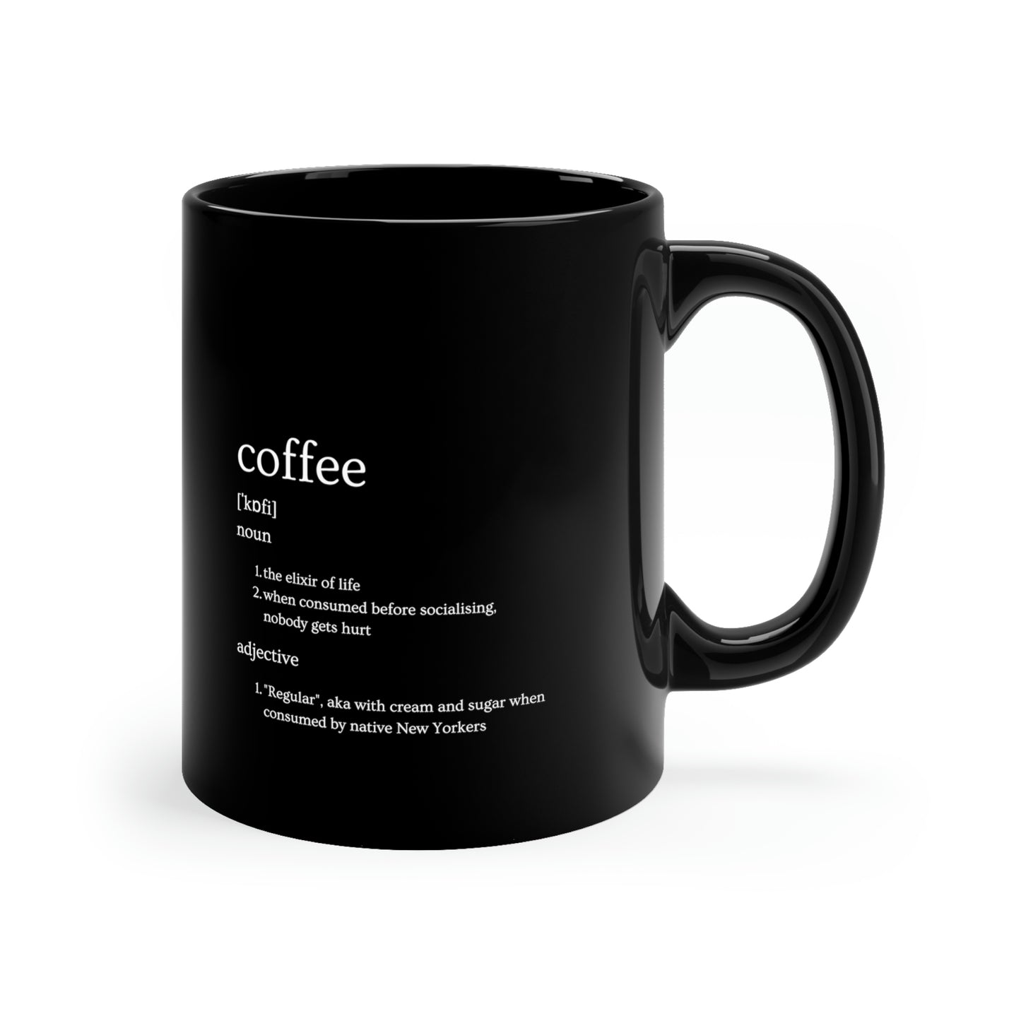 Mug - Coffee - The Elixir of Life 11oz Black Mug