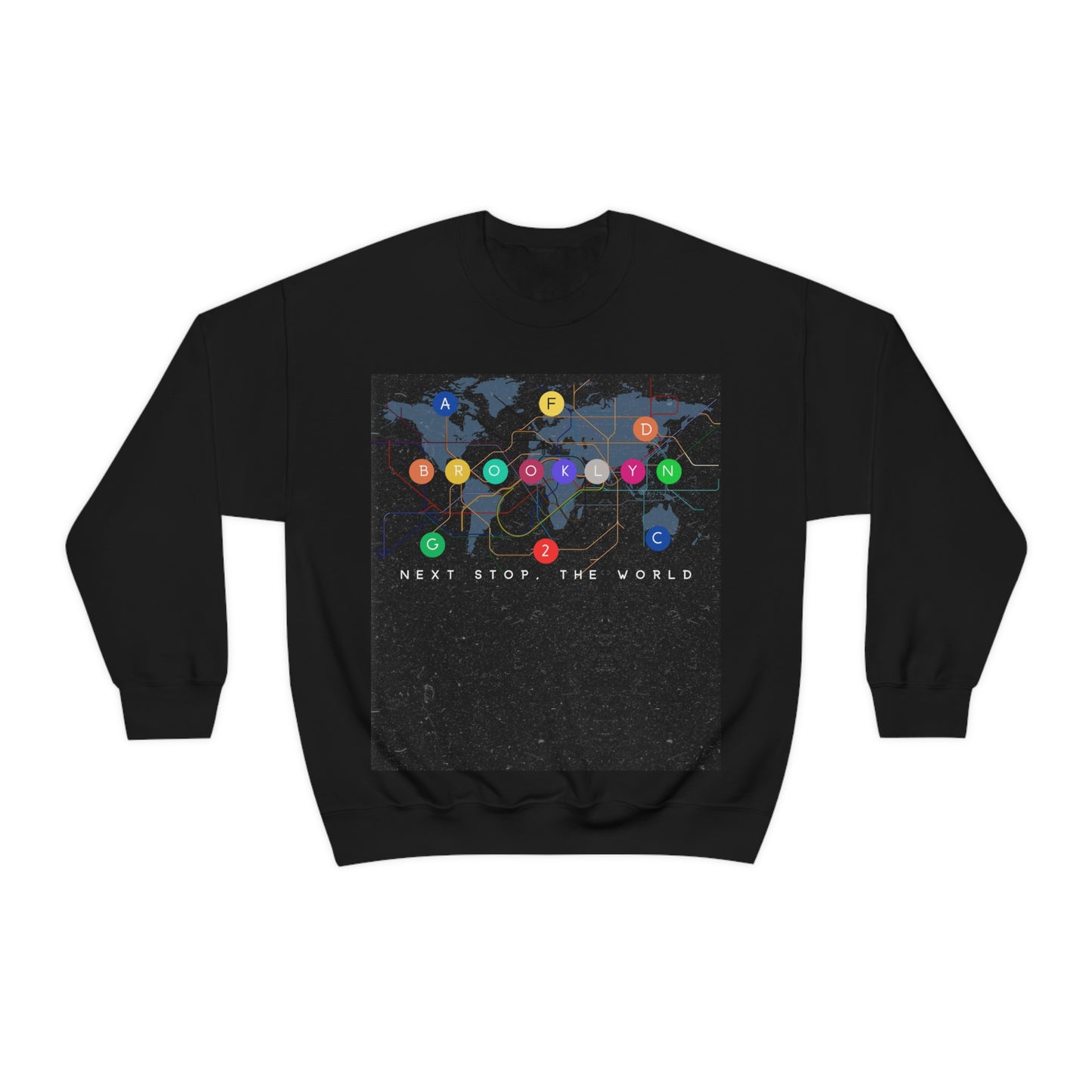 Next Stop, The World Unisex Heavy Blend™ Crewneck Sweatshirt