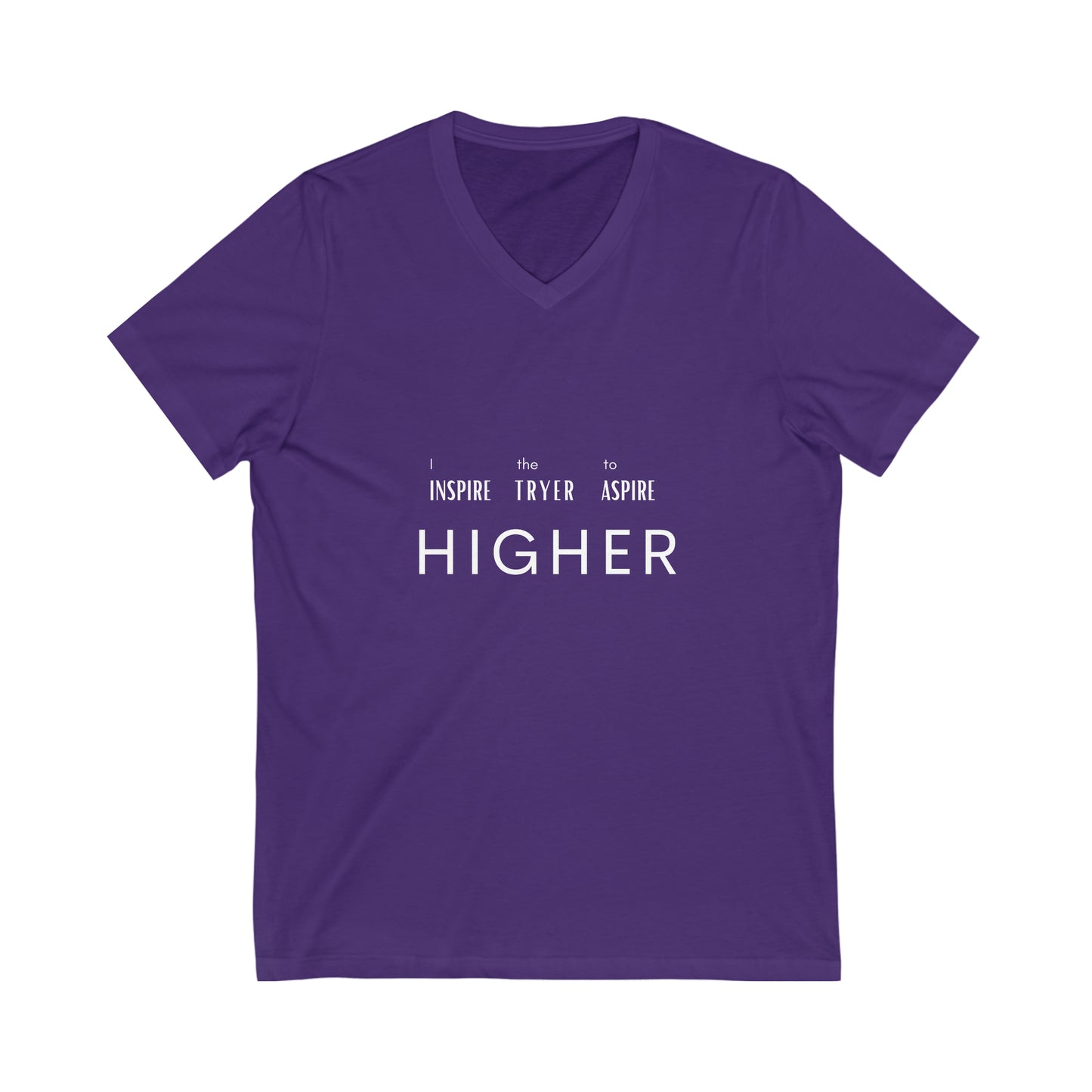Inspire Higher Unisex Jersey Short Sleeve V-Neck Tee