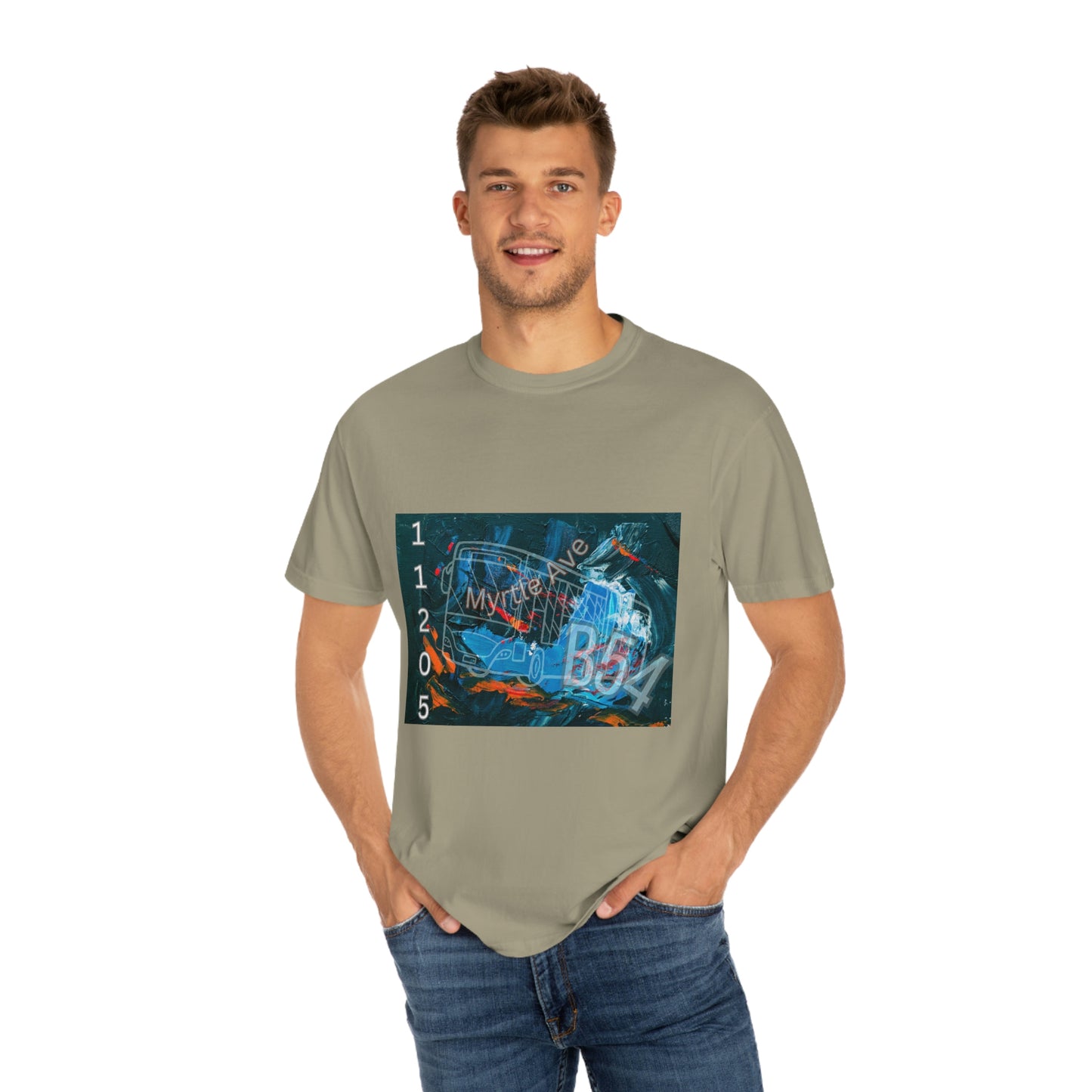 zip code 11205 B54 Unisex Garment-Dyed T-shirt