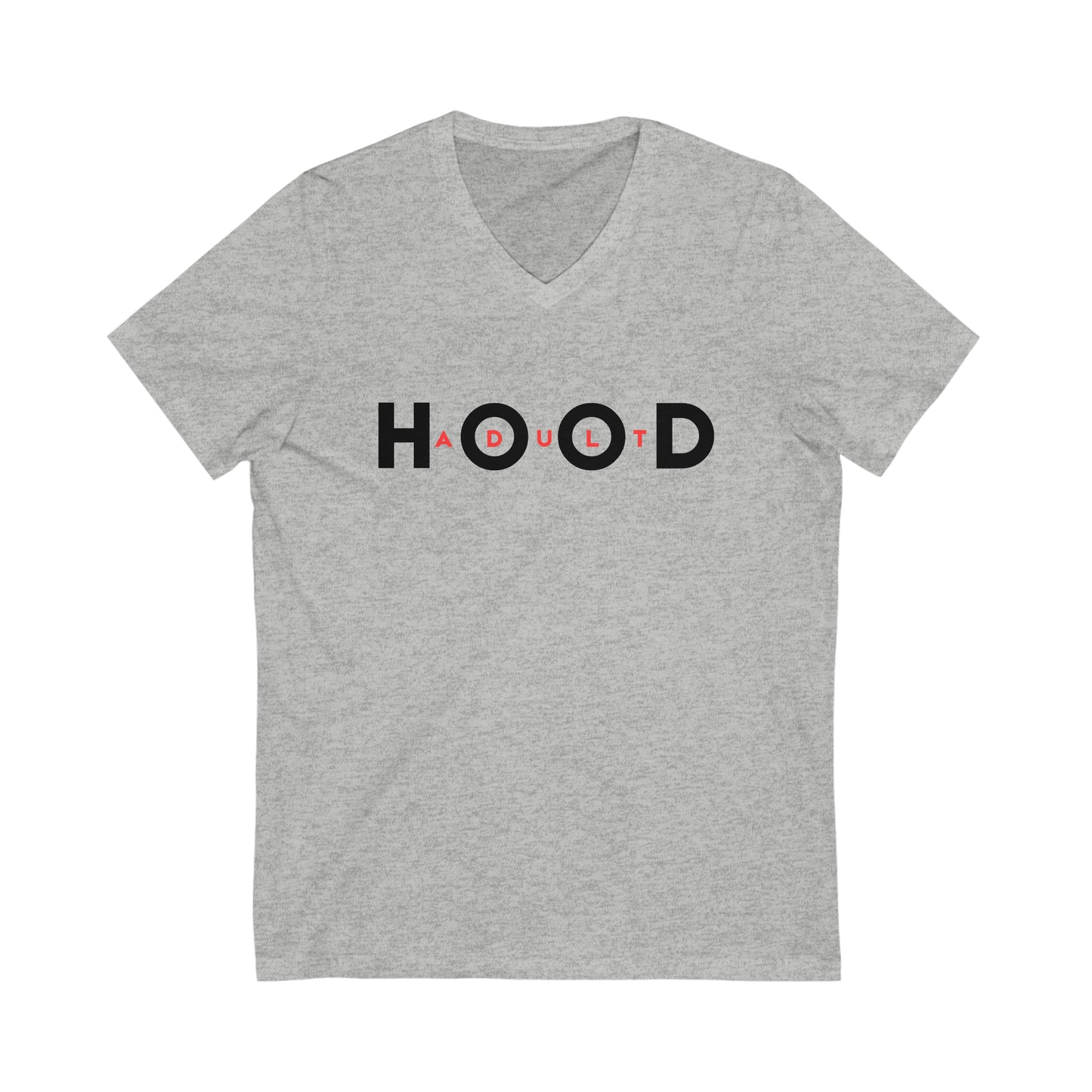 Adult HOOD V-Neck Tee