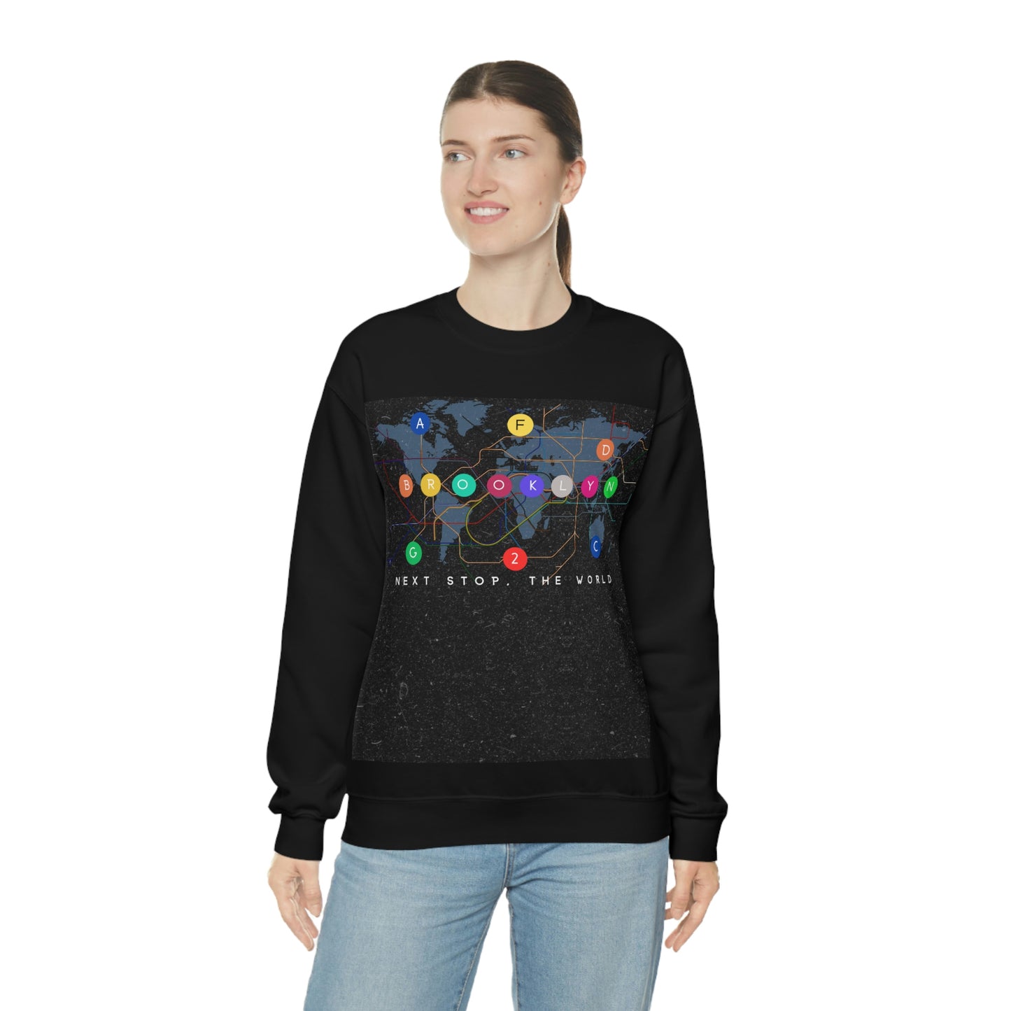 Next Stop, The World Unisex Heavy Blend™ Crewneck Sweatshirt