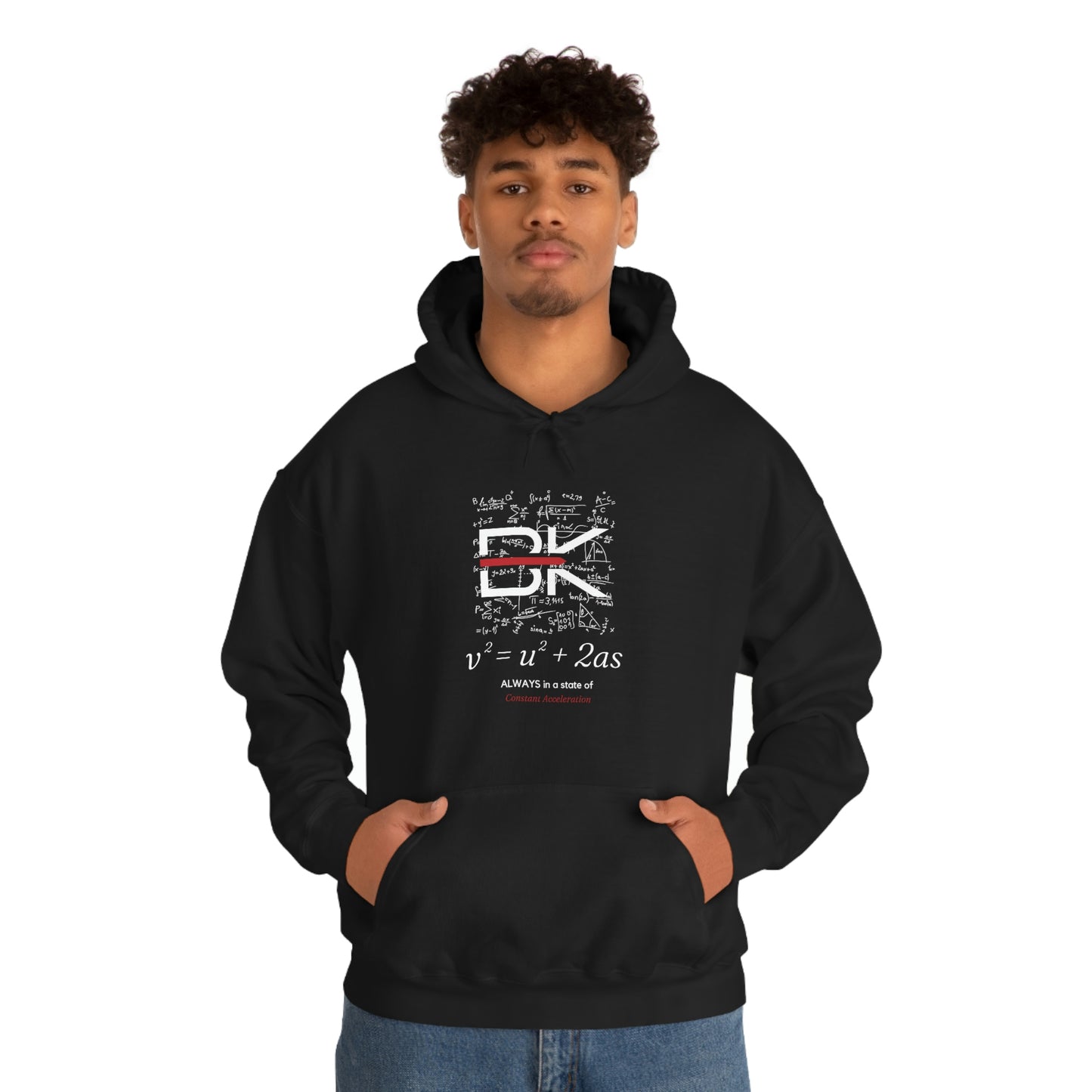 The Equation Constant Acceleration Dk Unisex Heavy Blend™ Hooded Sweatshirt