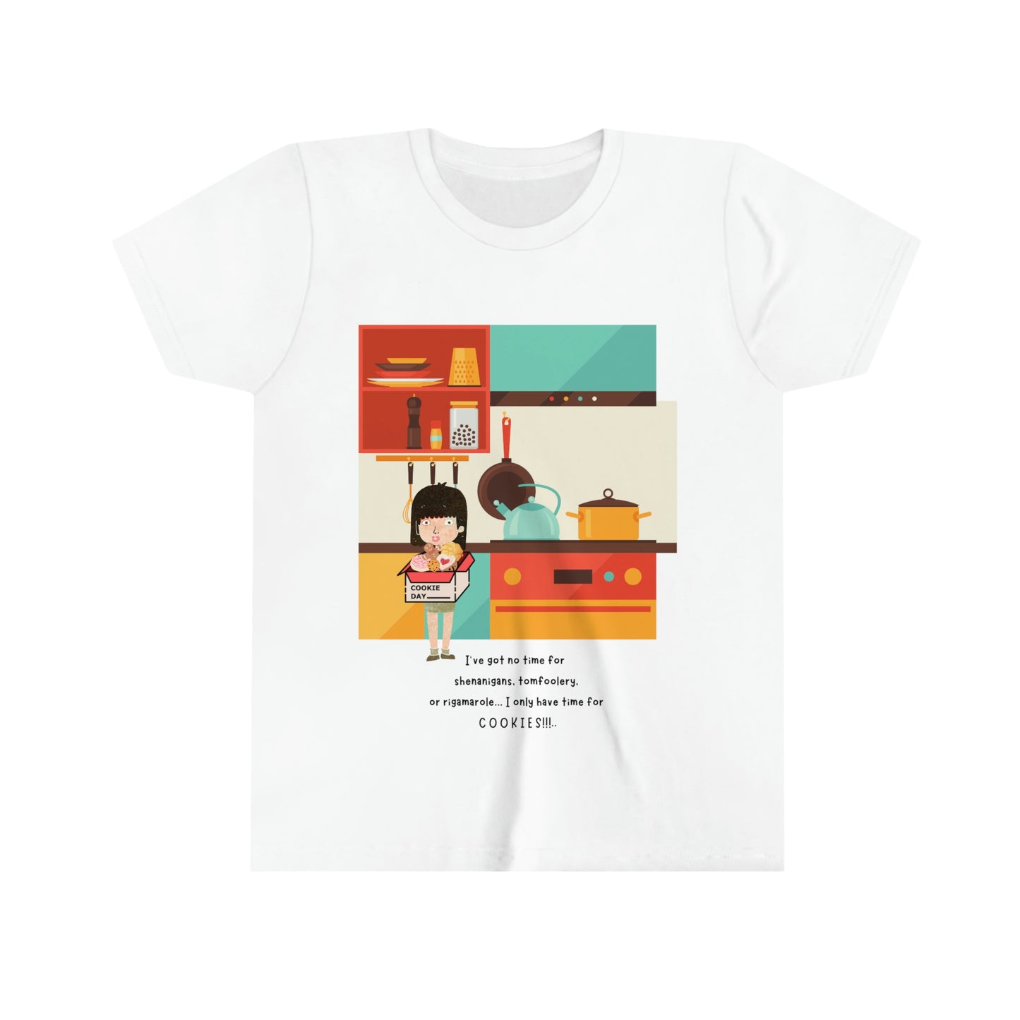 Time For Cookies Youth Short Sleeve Tee