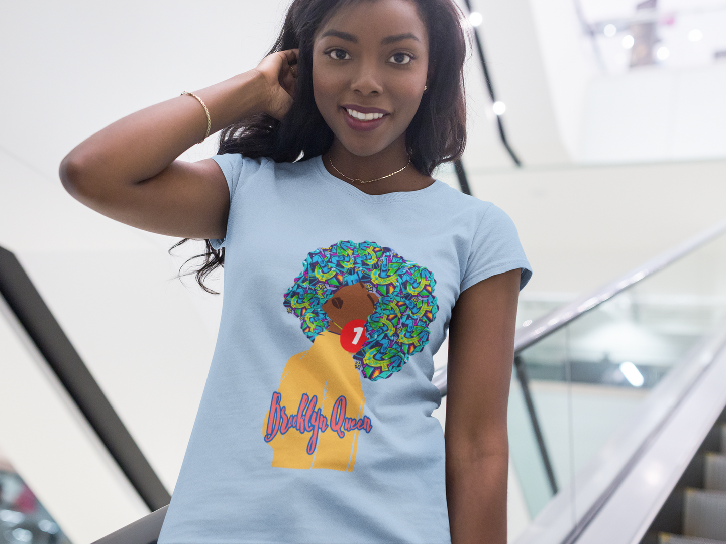 Brooklyn Queens #1 Earring Women's Softstyle Tee