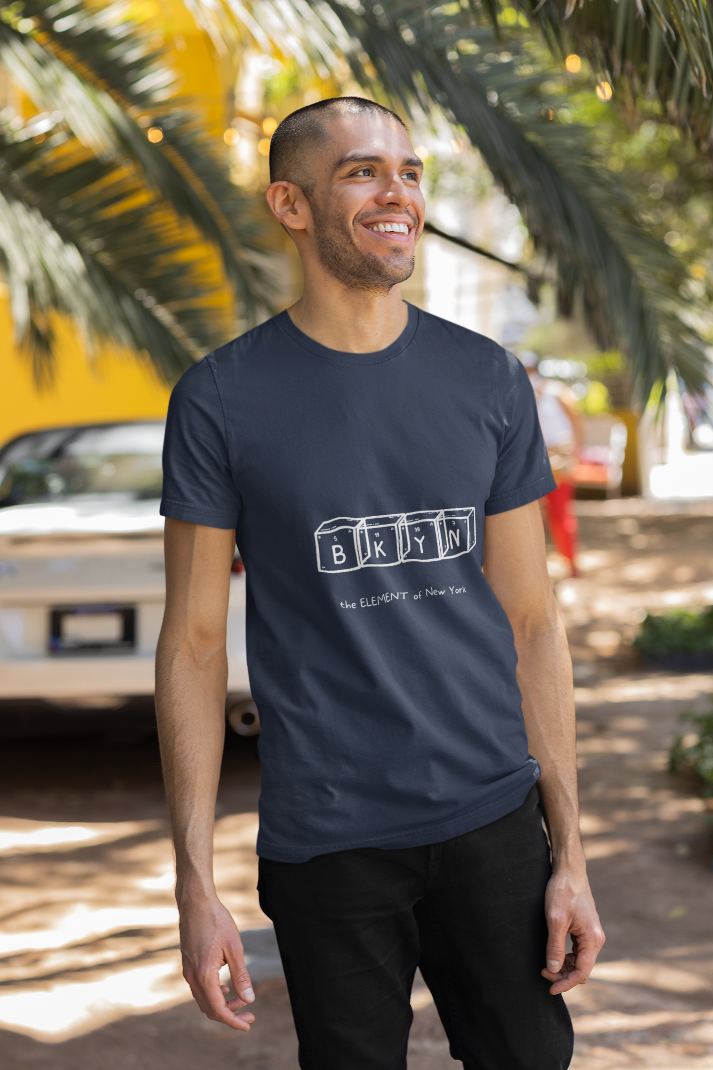 The Element of New York BKYN Dk Dimensional Unisex Heavy Cotton Tee