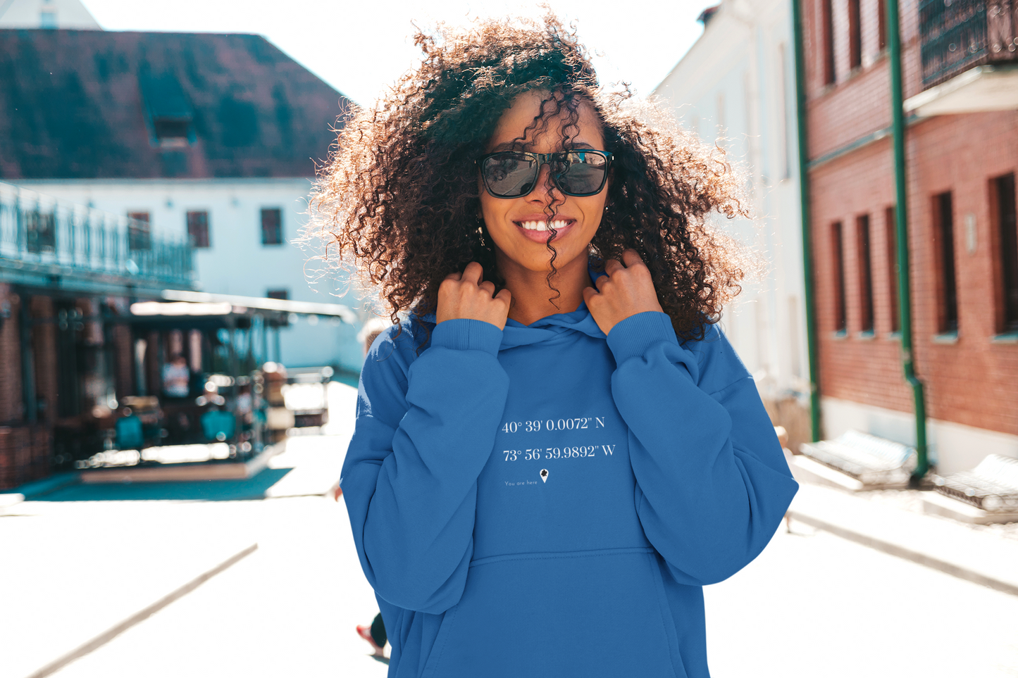 Brooklyn N W Coordinates Dk Hooded Sweatshirt