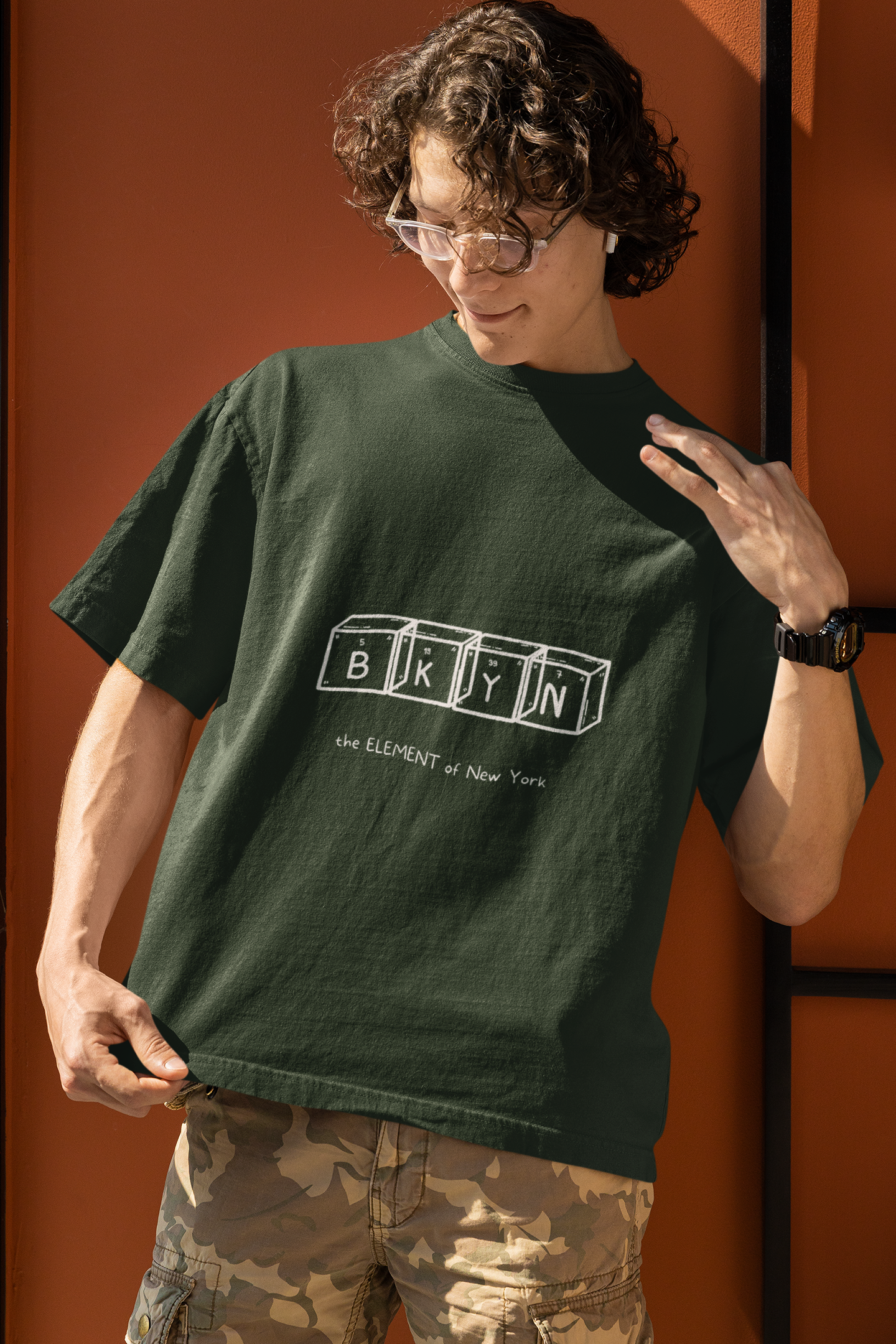 The Element of New York BKYN Dk Dimensional Unisex Heavy Cotton Tee