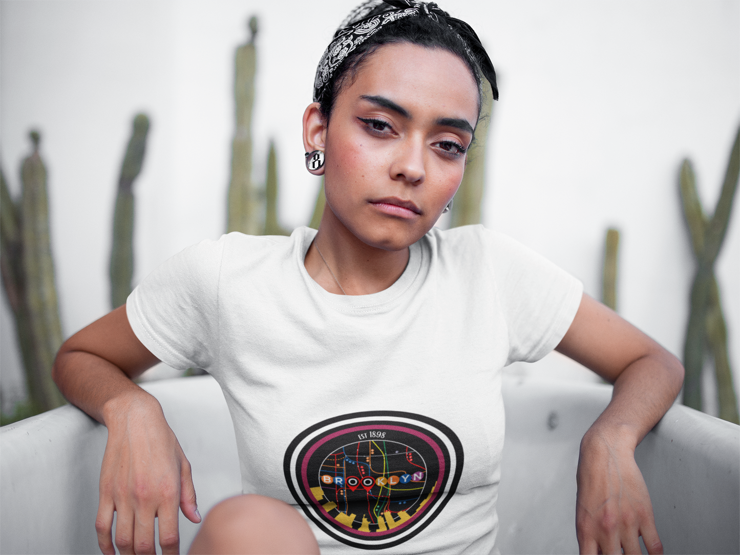 Mapscape of Brooklyn Unisex Softstyle T-Shirt