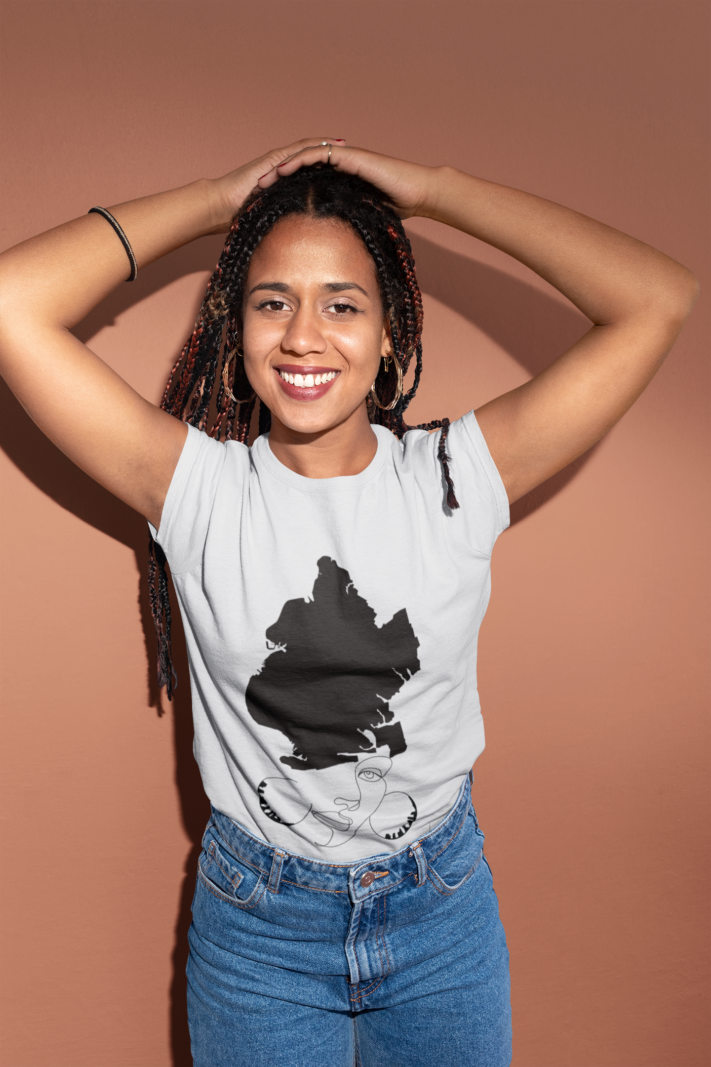 Brooklyn Queen Map Face Lte Women's Soft style Tee