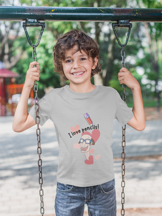 I Love Pencils Kid's Heavy Cotton™ Tee