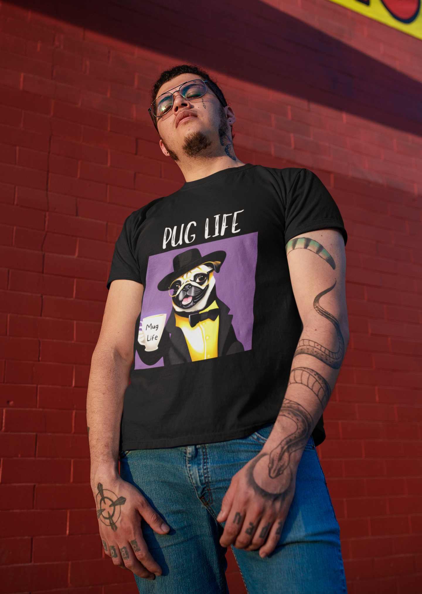 Pug Life Mug Life Unisex Jersey Short Sleeve Tee