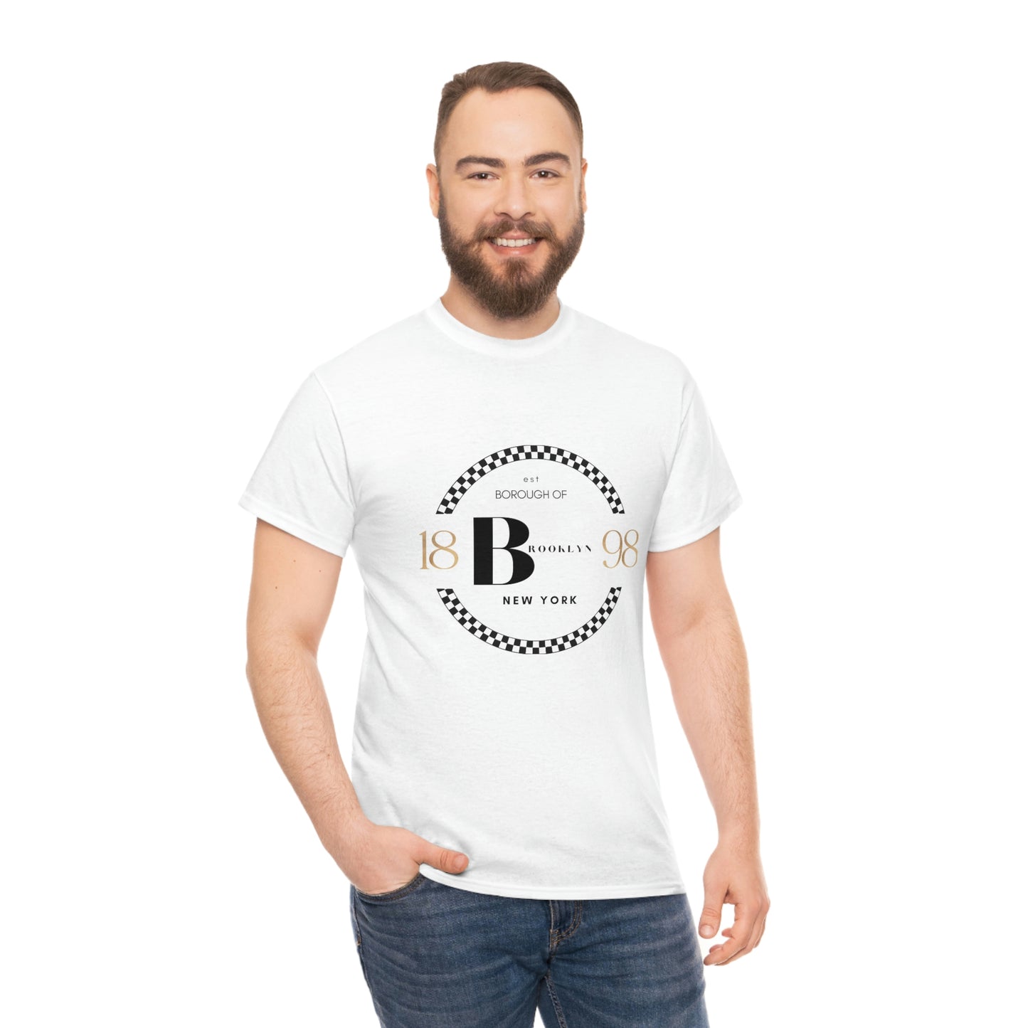 Brooklyn EST 1898 Elegant Unisex Heavy Cotton Tee