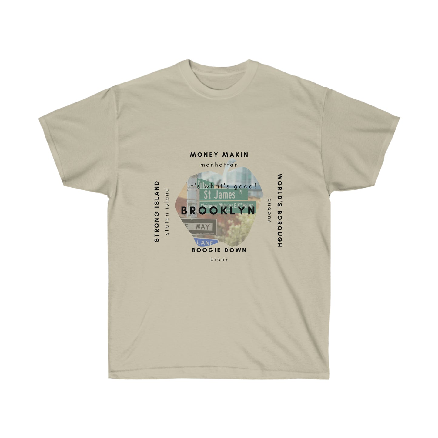 New York Boroughs Shout Out Unisex Ultra Cotton Tee