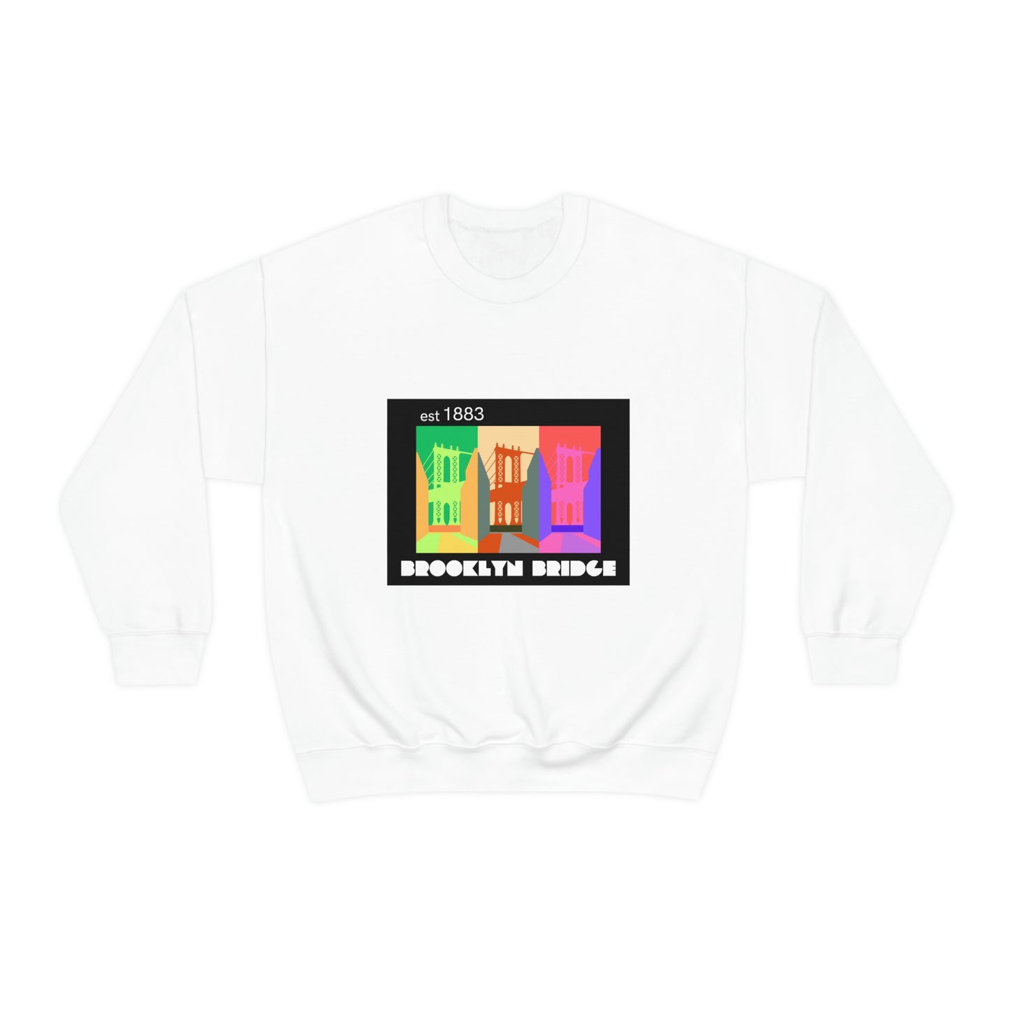 Brooklyn Bridge est 1883 Unisex Heavy Blend™ Crewneck Sweatshirt